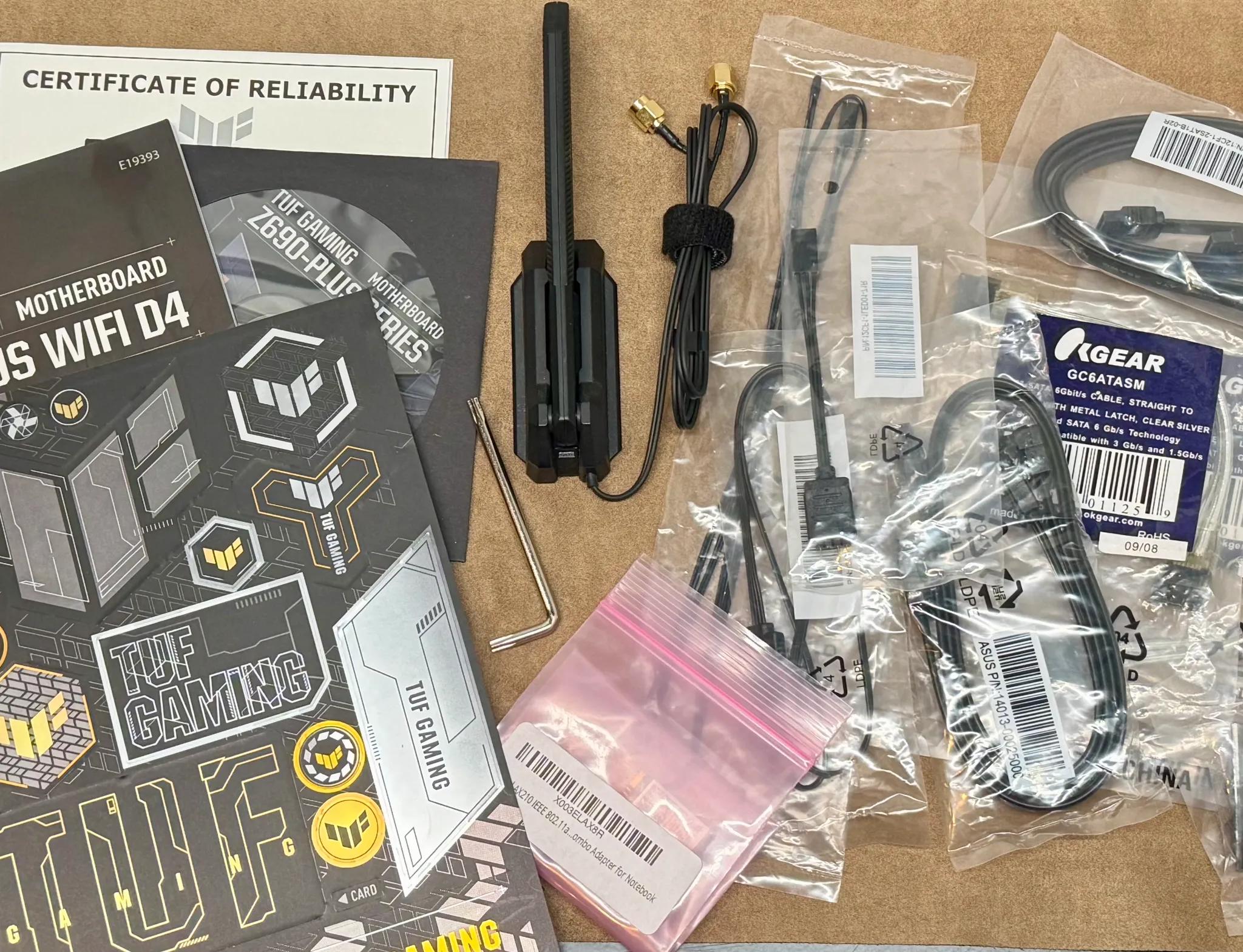Intel i7-12700K, 64GB, 1TB M2, ASUS TUF GAMING Z690-PLUS D4, Wifi 6E AX210 upgrade, NZXT C750 PSU
