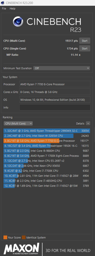 Ryzen 7 7700 RTX 4070 TI Super 16gb 32gb DDR5 Ram 2tb NVME SSD