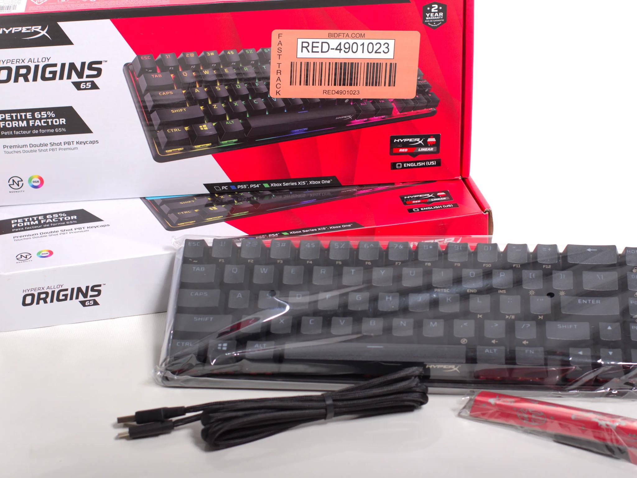 HyperX Alloy Origins 65 Mechanical Keyboard - Red Linear - NEW