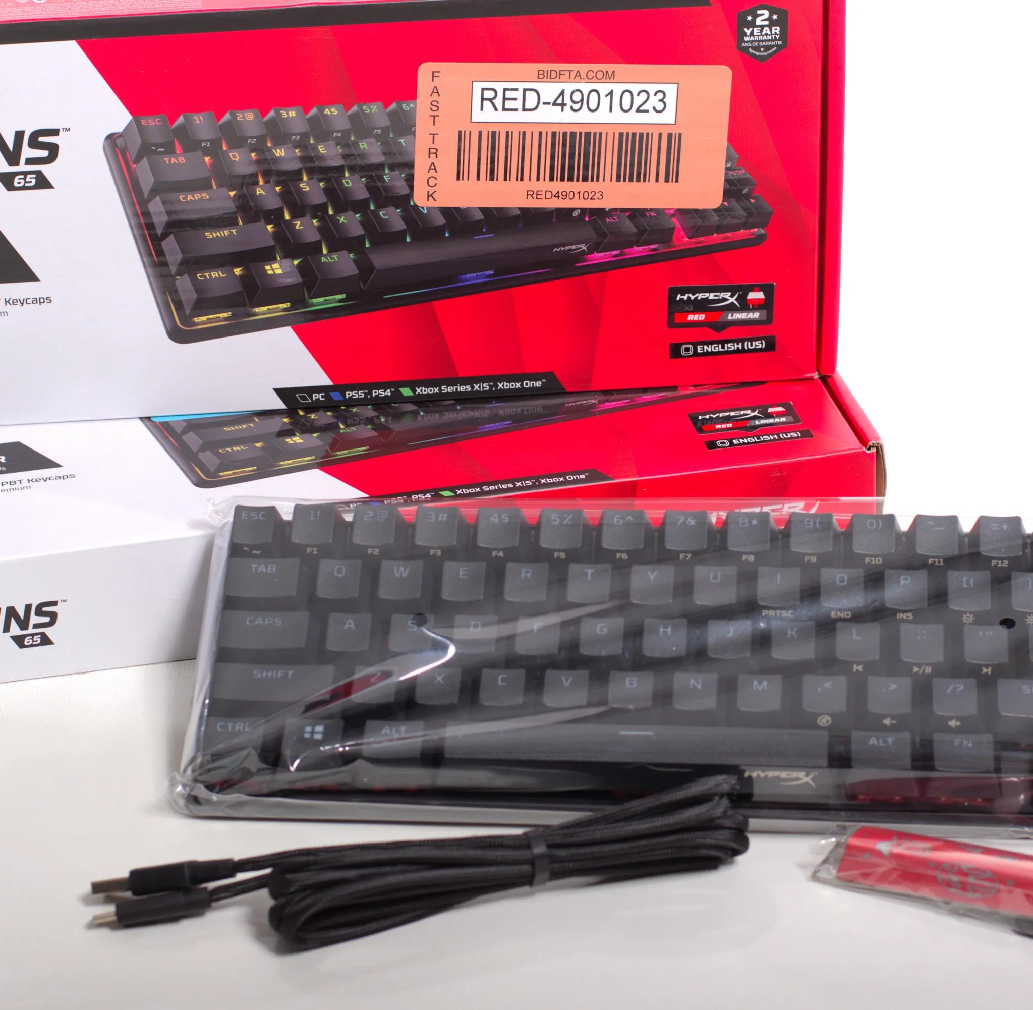 HyperX Alloy Origins 65 Mechanical Keyboard - Red Linear - NEW