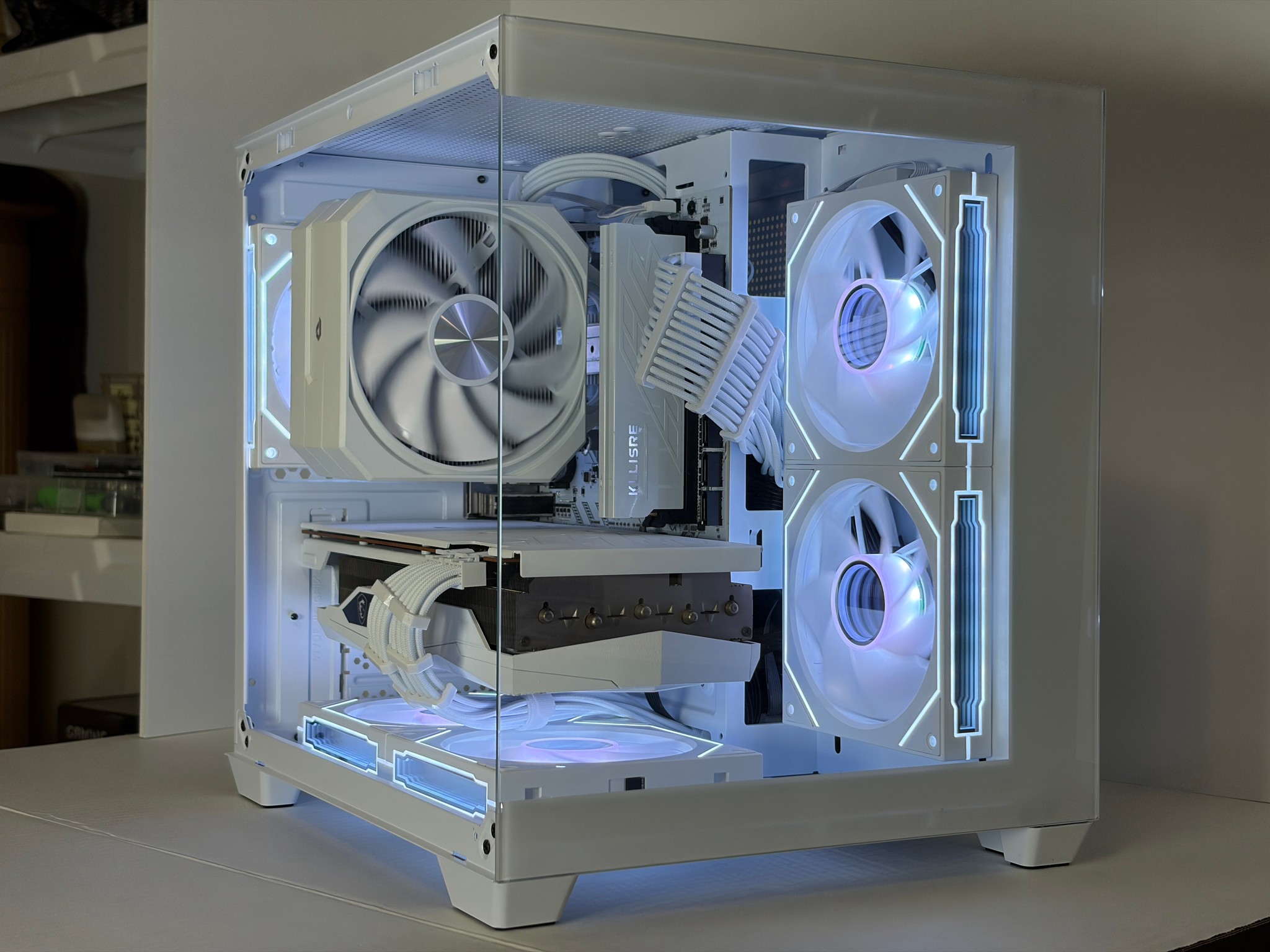 🔥 Arctic Halo | RX 6700 XT + Ryzen 5 5600 | All-White Gaming PC | 16GB RAM