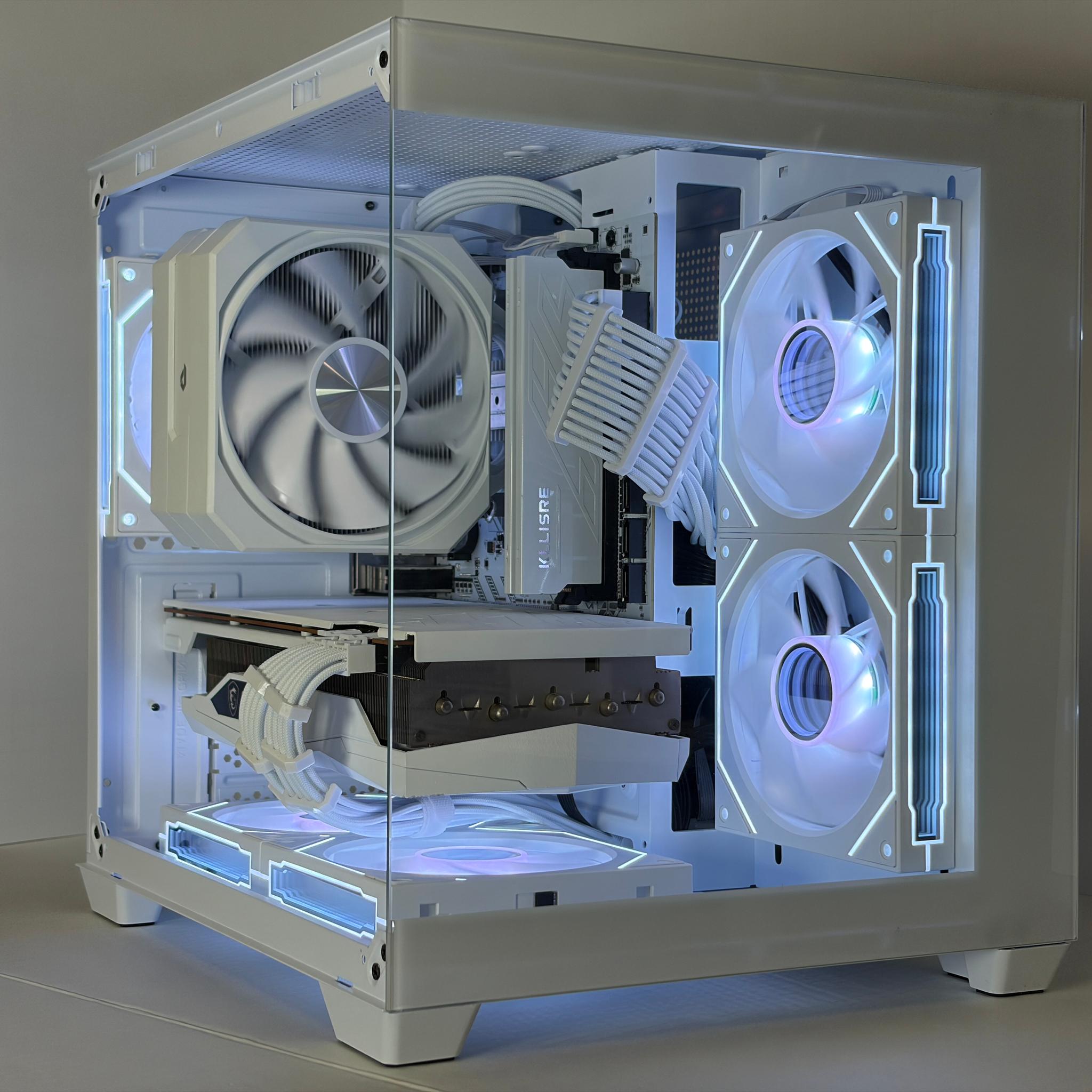 🔥 Arctic Halo | RX 6700 XT + Ryzen 5 5600 | All-White Gaming PC | 16GB RAM