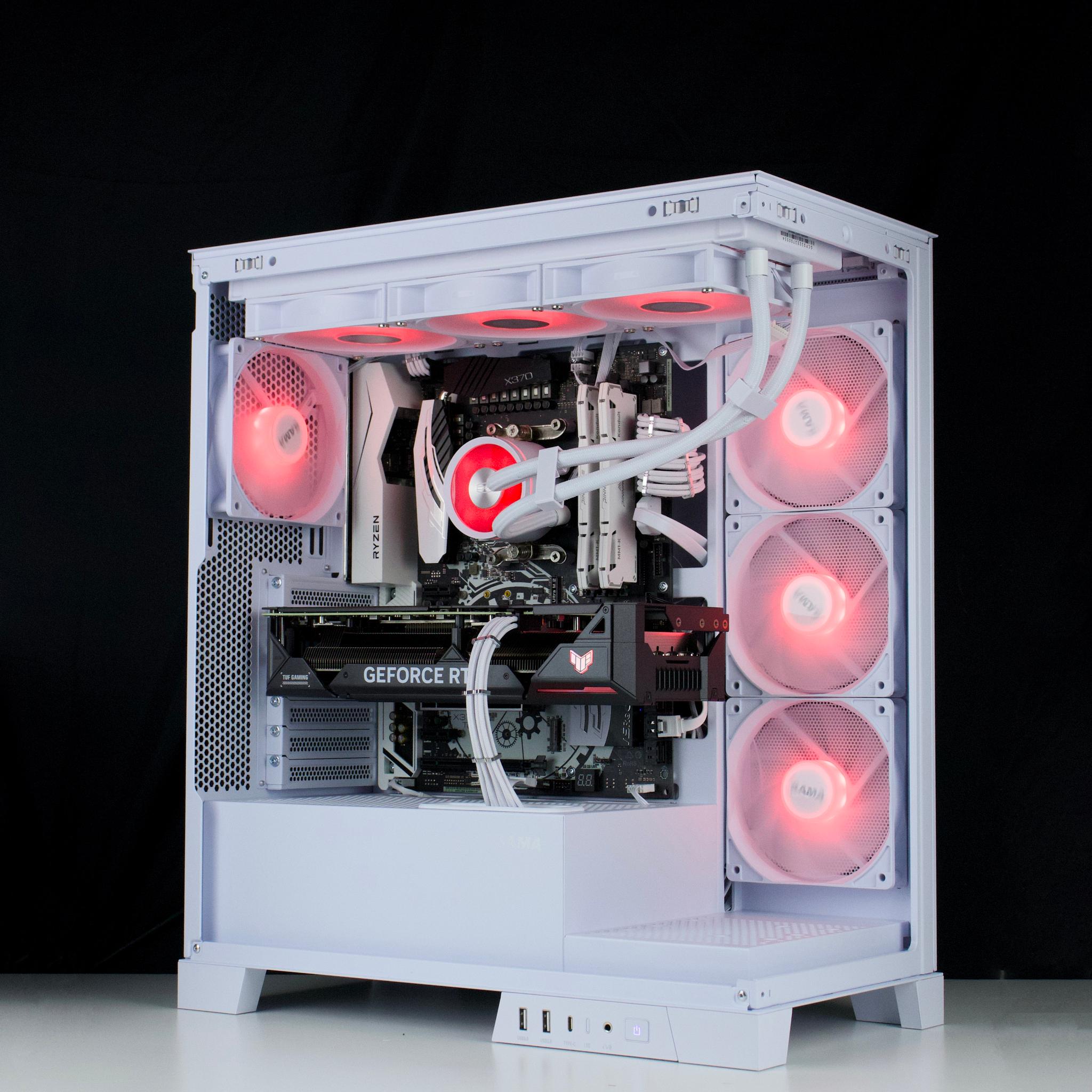 ❄️🧊💎- Whiteout 1440P Gaming PC | RTX 4070, Ryzen 7 5700X, 32GB RAM, 960GB SSD ❄️🧊💎