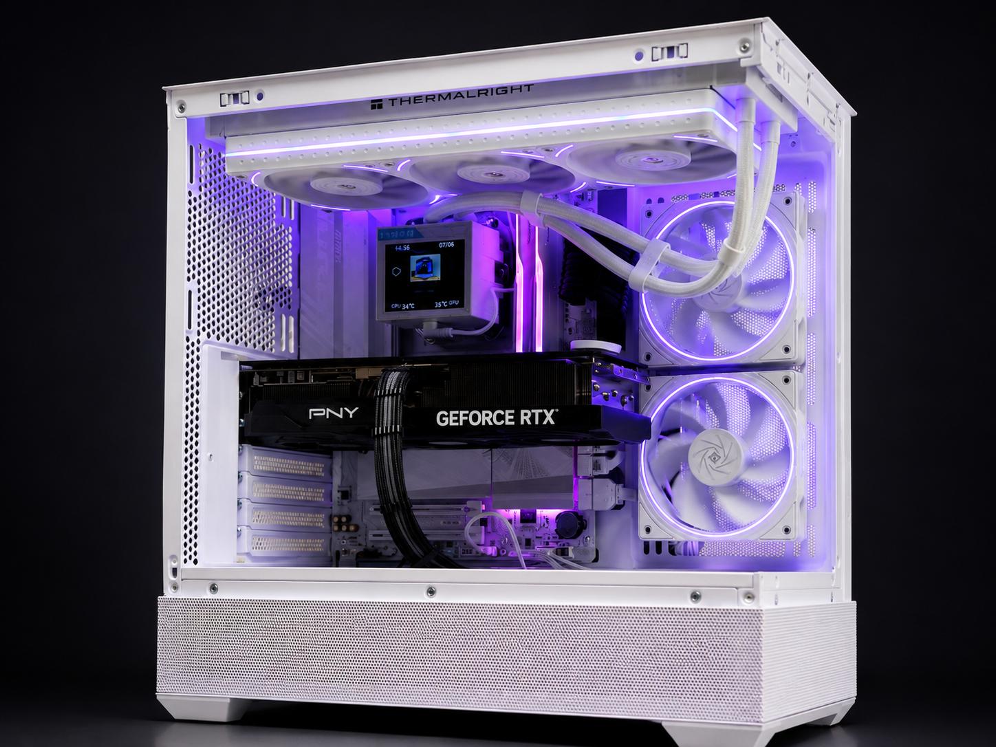 ARCTIC TITAN Ryzen 7 9800X3D • RTX 5070 Ti • 96GB DDR5 • 5TB Storage/1000 w platinum PSU