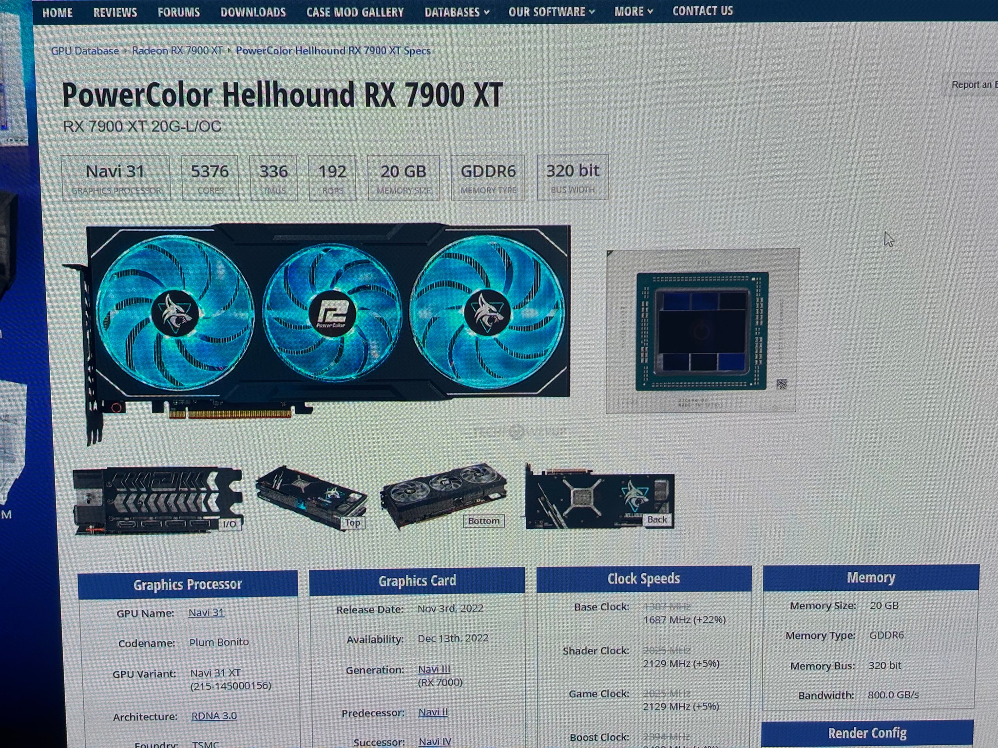 PowerColor Hellhound OC Radeon RX 7900 XT