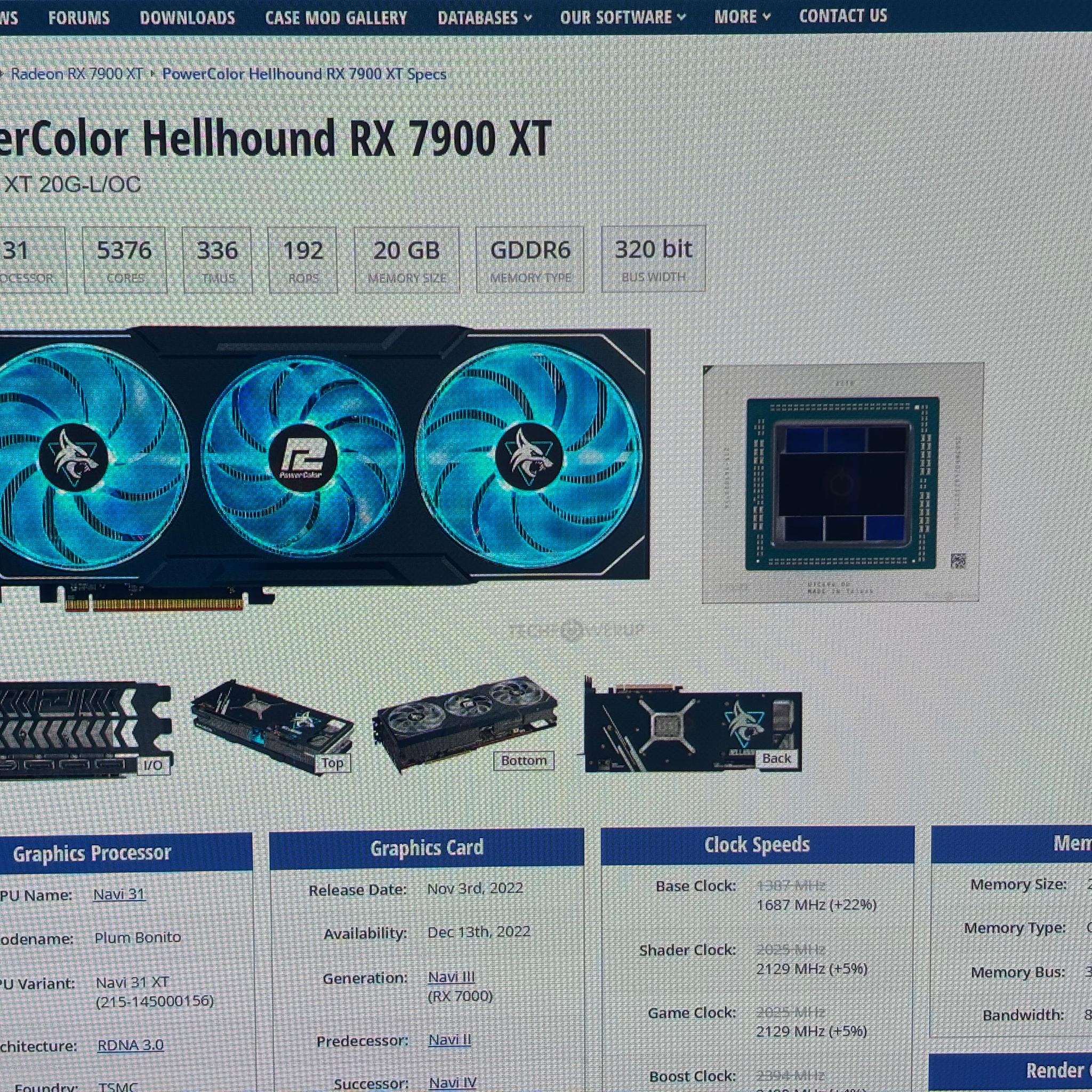 PowerColor Hellhound OC Radeon RX 7900 XT