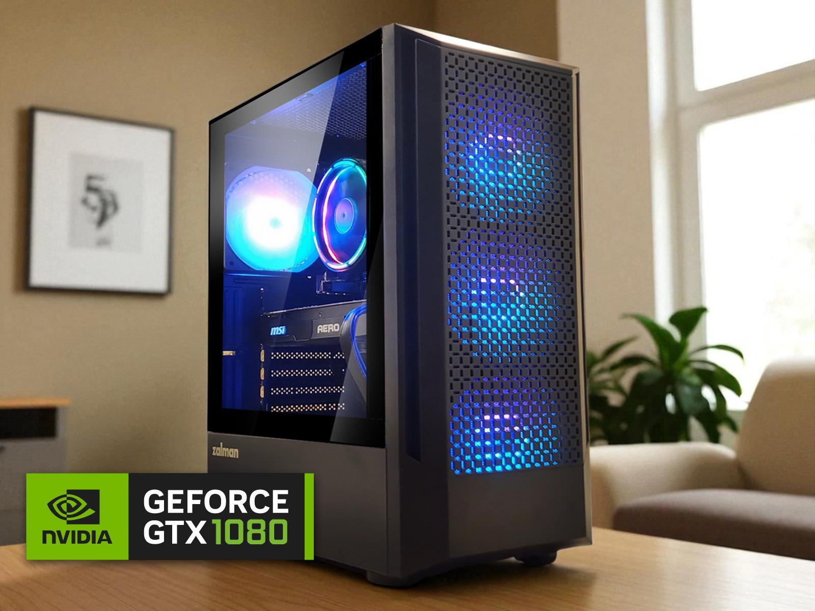 👊 GeForce GTX 1080, Ryzen Pro 3200G, 16GB RAM, 512GB M.2 SSD, WIFI, Win 11 Pro 👊 GTX™ Gaming PC!