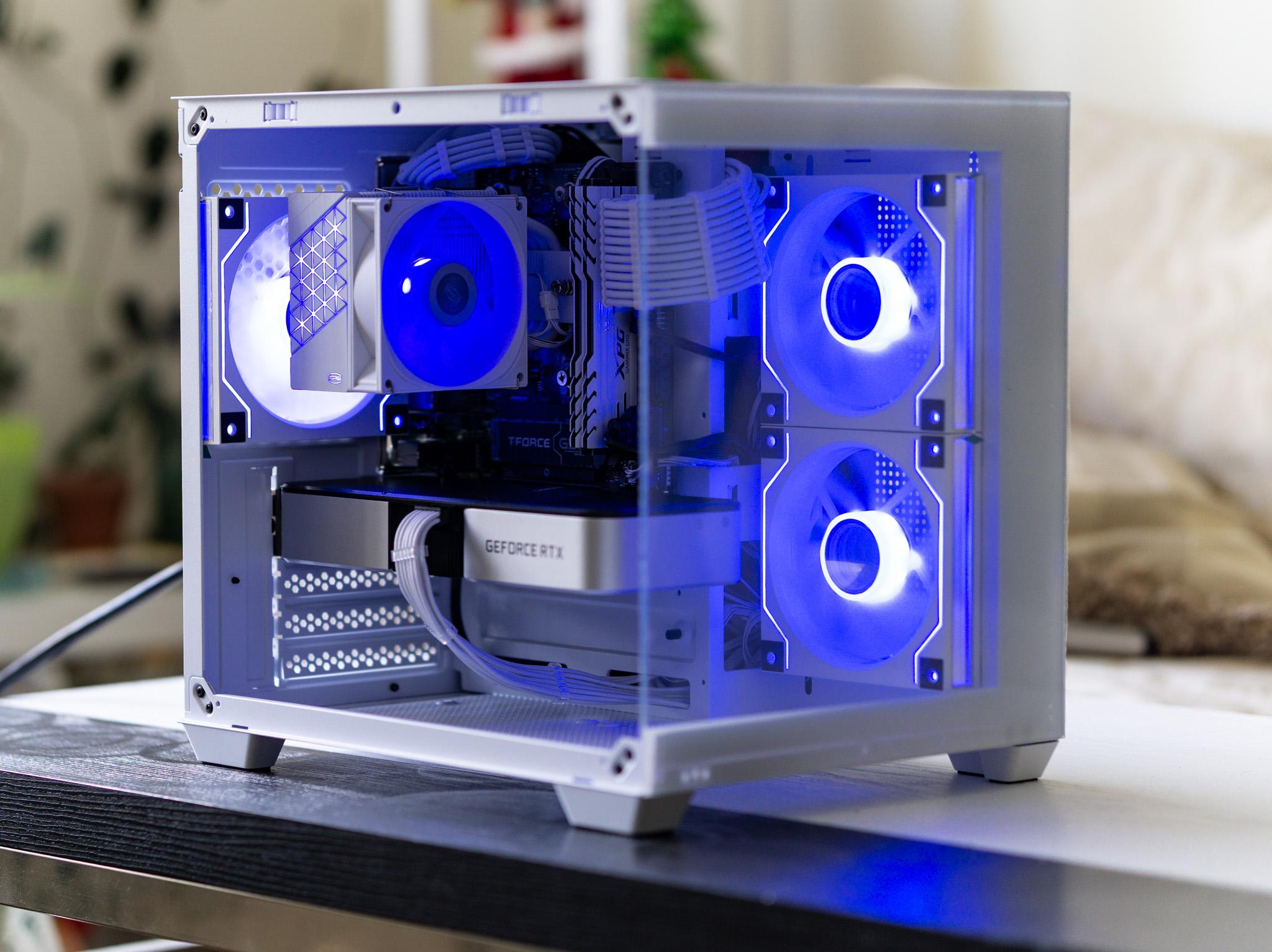 Budget Gaming PC - NVIDIA RTX 3060Ti FE | Ryzen 5 5500 | 16GB RAM | White Aesthetics | ARGB | Win 11