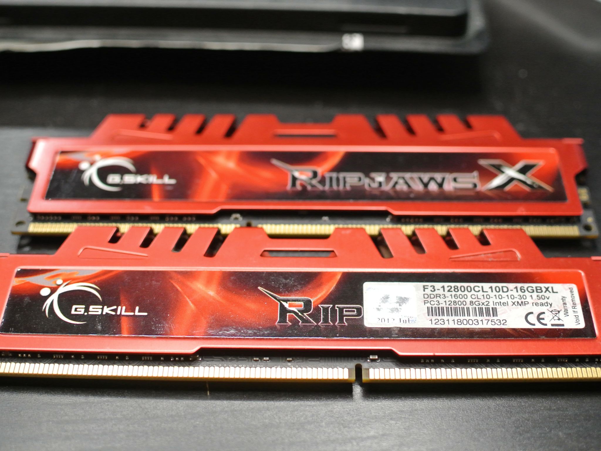 G.SKill Ripjaws X 16GB (2x8GB) DDR3 1600 CL10 RAM Memory Red