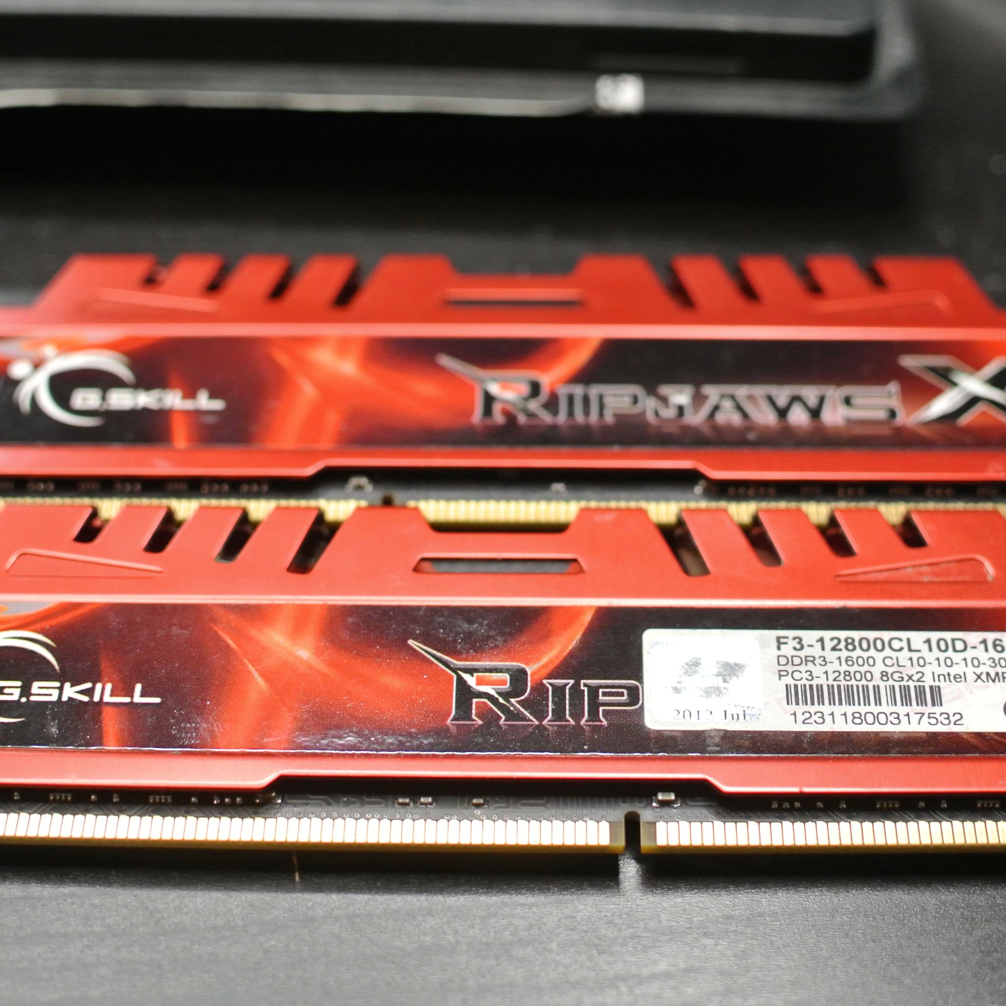 G.SKill Ripjaws X 16GB (2x8GB) DDR3 1600 CL10 RAM Memory Red