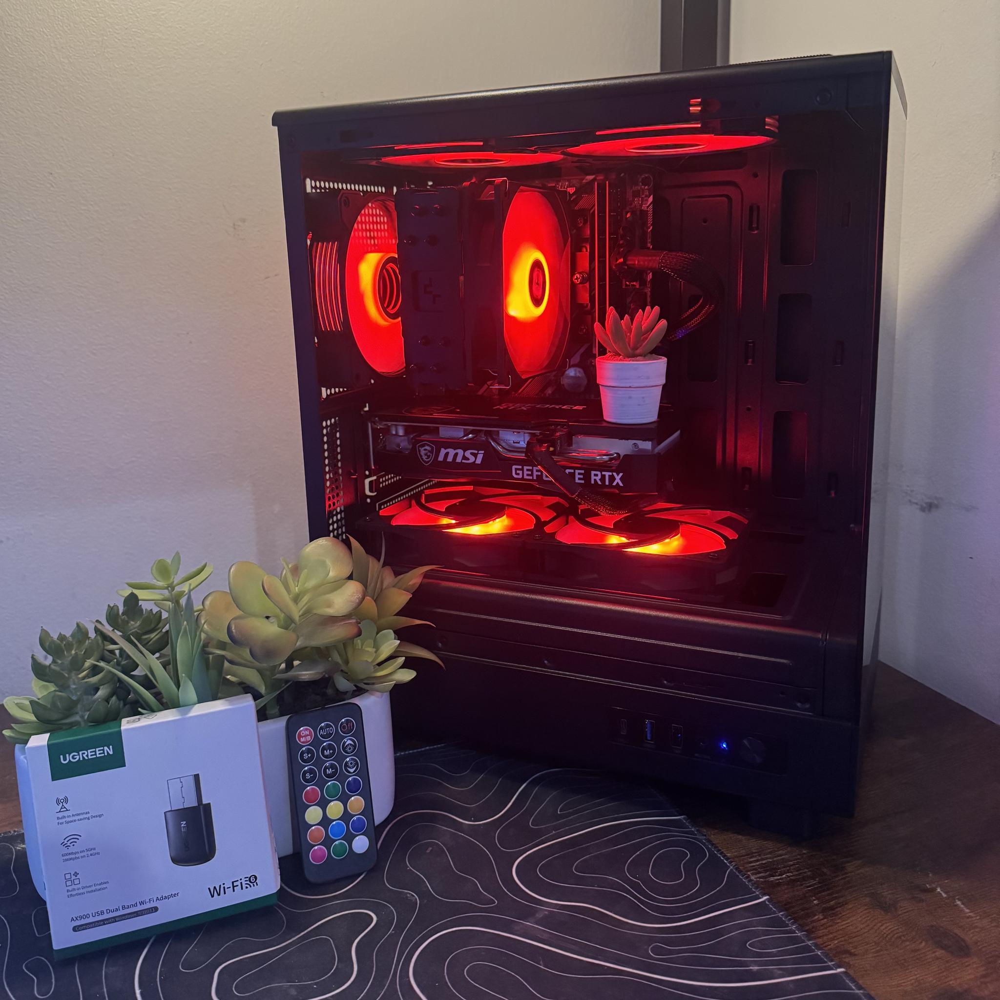 🖤 Custom "Budget Baller" Gaming PC | Intel i7 | RTX 3050 8GB | 1.5TB Total Storage! | WiFi 6 Dongle