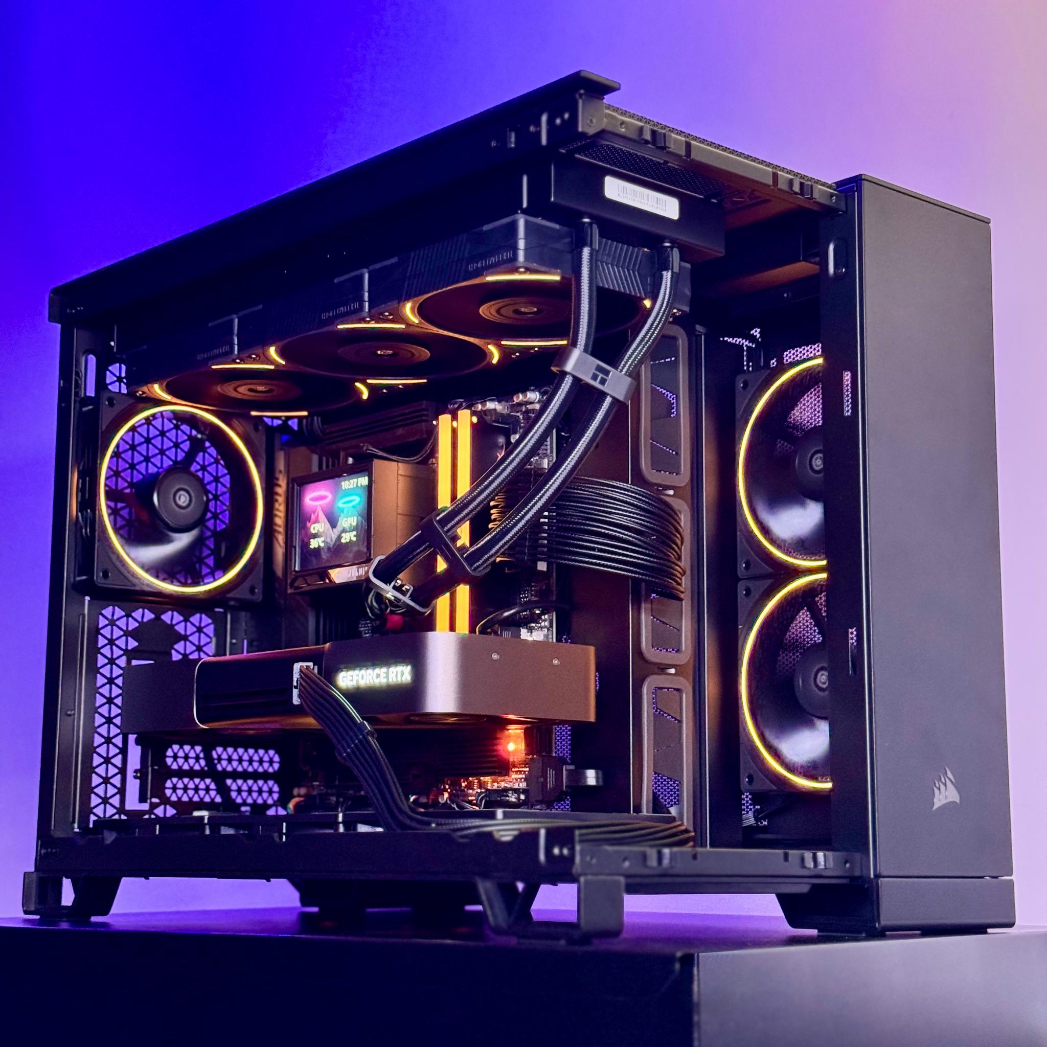 Nightfall 🌑✨ 5080 Founders Edition | 9800X3D | 32GB DDR5-6000 RAM | 2TB SSD | 360 AIO Liquid Cooled