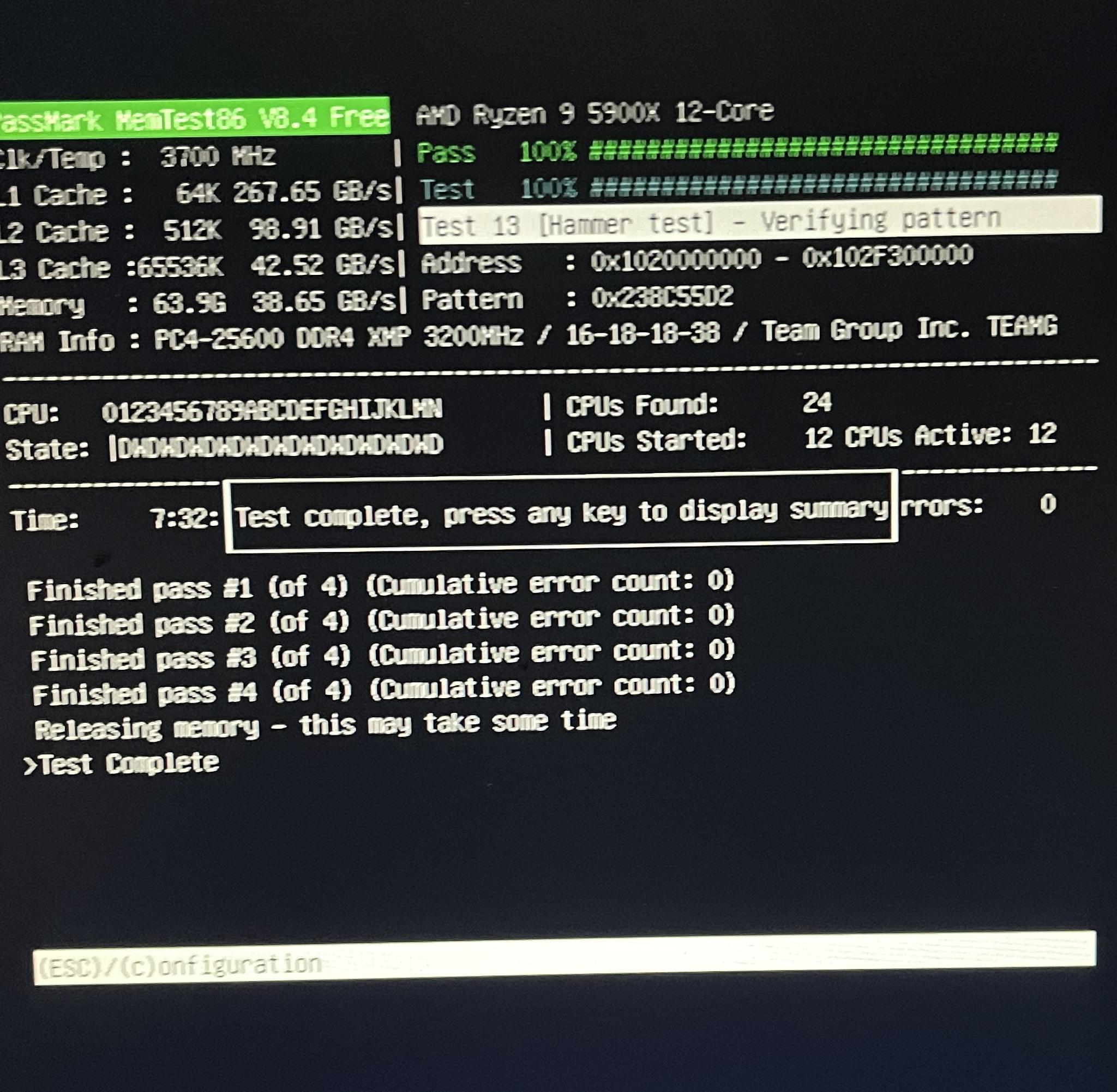 64GB TeamGroup VULCAN Z DDR4 DESKTOP MEMORY 3200MHz 2 x 32GB