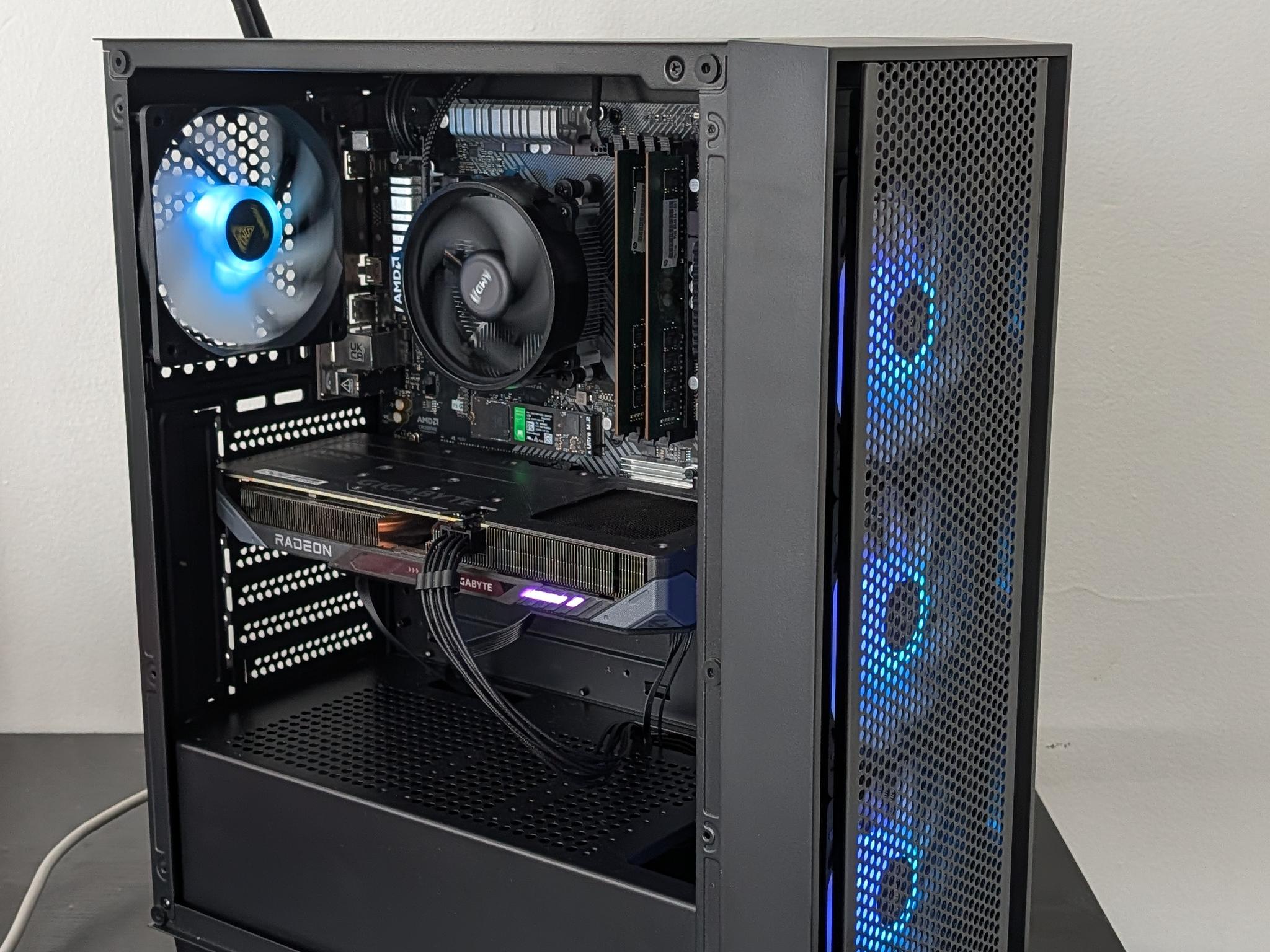 RX 9060 XT 8GB | Ryzen 5 5500 | 32GB DDR4 | 1TB NVME M2 SSD | Wi-Fi Bluetooth | Custom Gaming PC