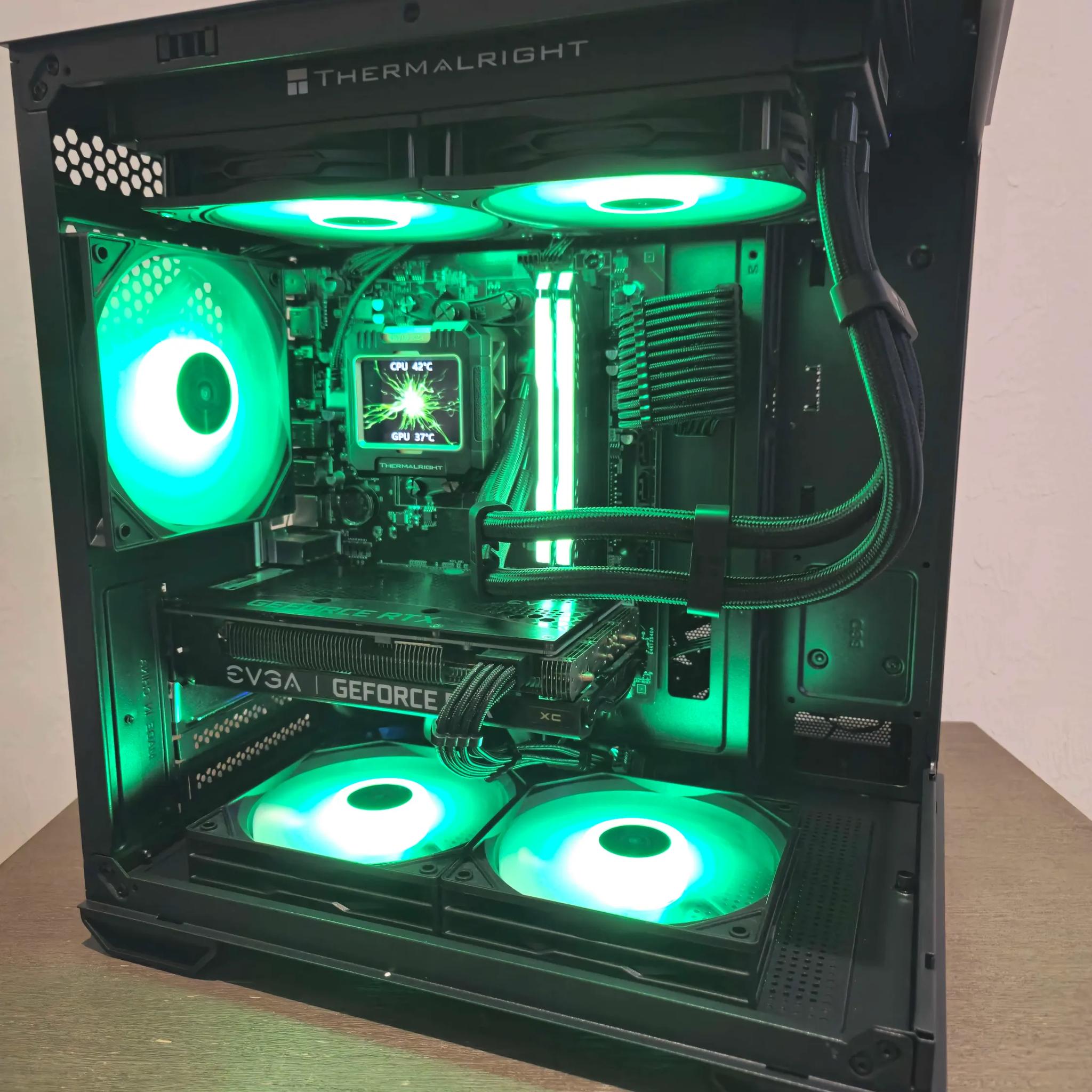 RTX 3060Ti, Ryzen 5 5600x, 16GB Ram | Black RGB Gaming Computer
