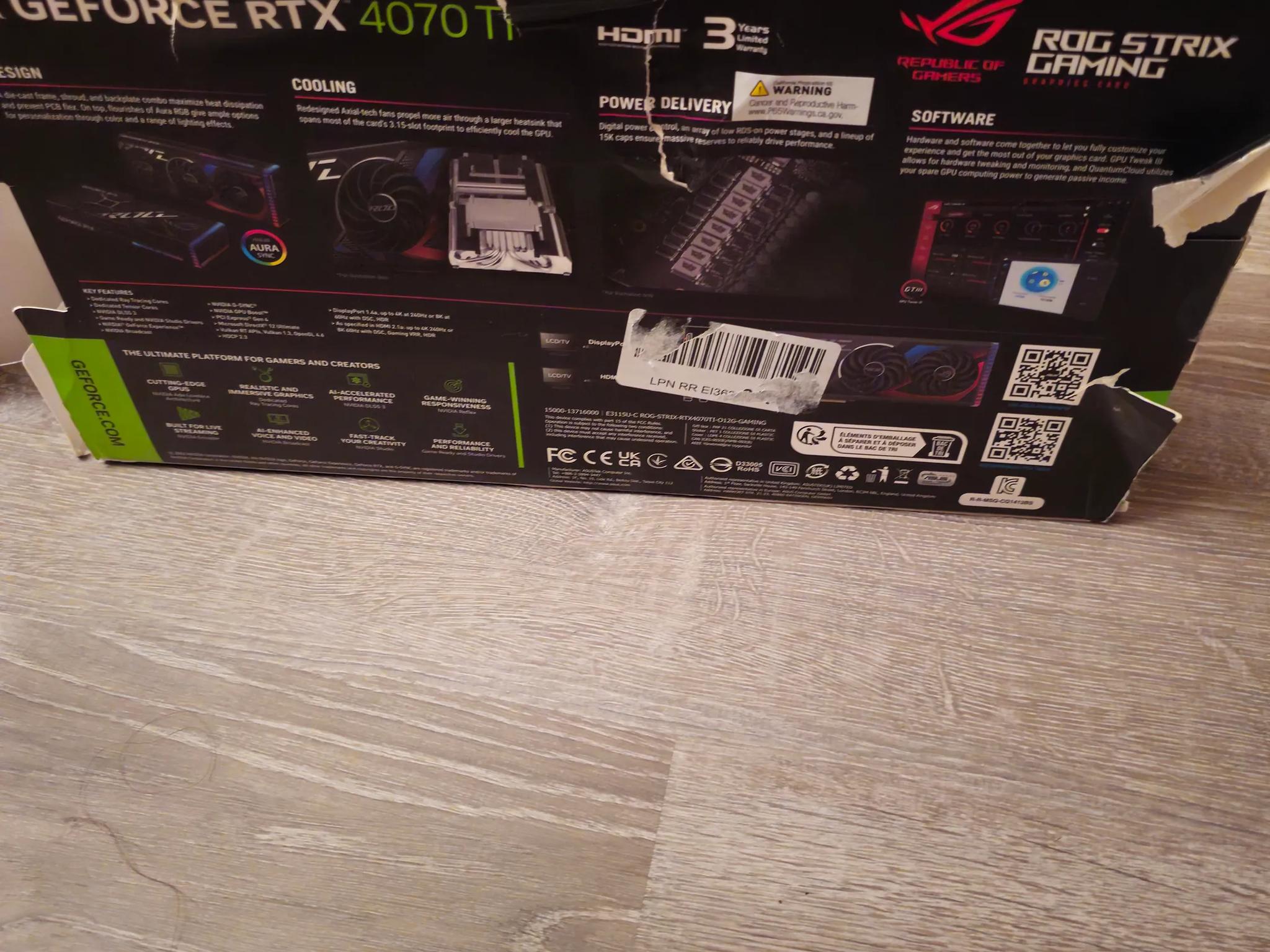 Rog 4070 ti edition like new condition