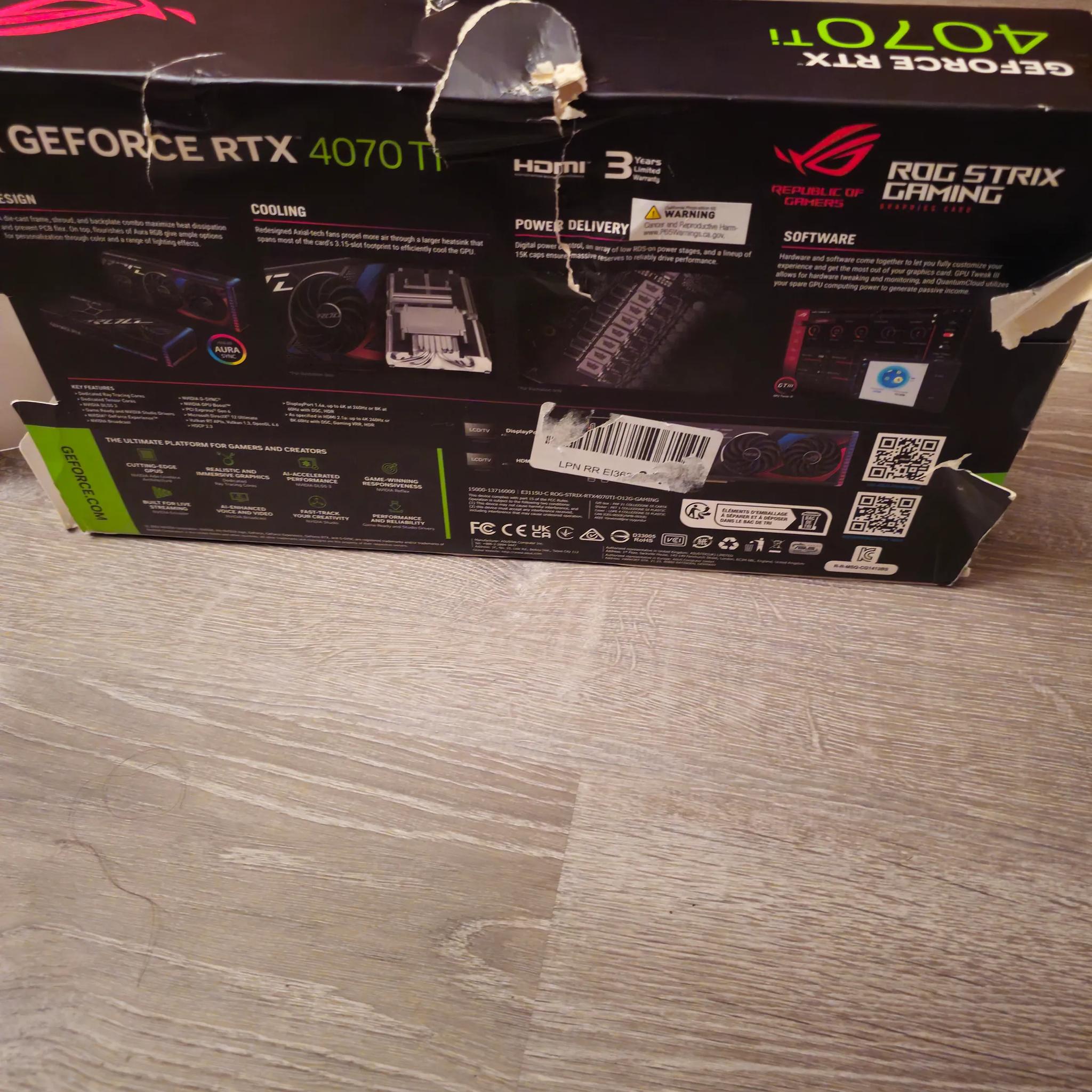 Rog 4070 ti edition like new condition