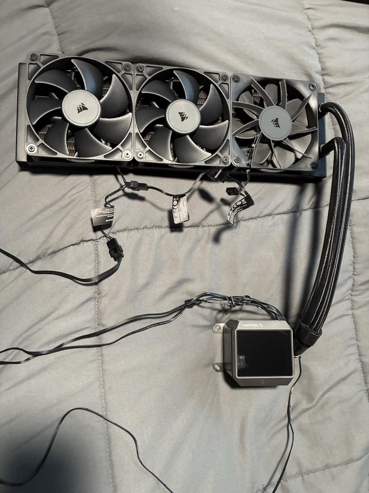 DeepCool MYSTIQUE 360 5th Gen Liquid Cooler, With LCD, No Intel Brackets, AMD Only.