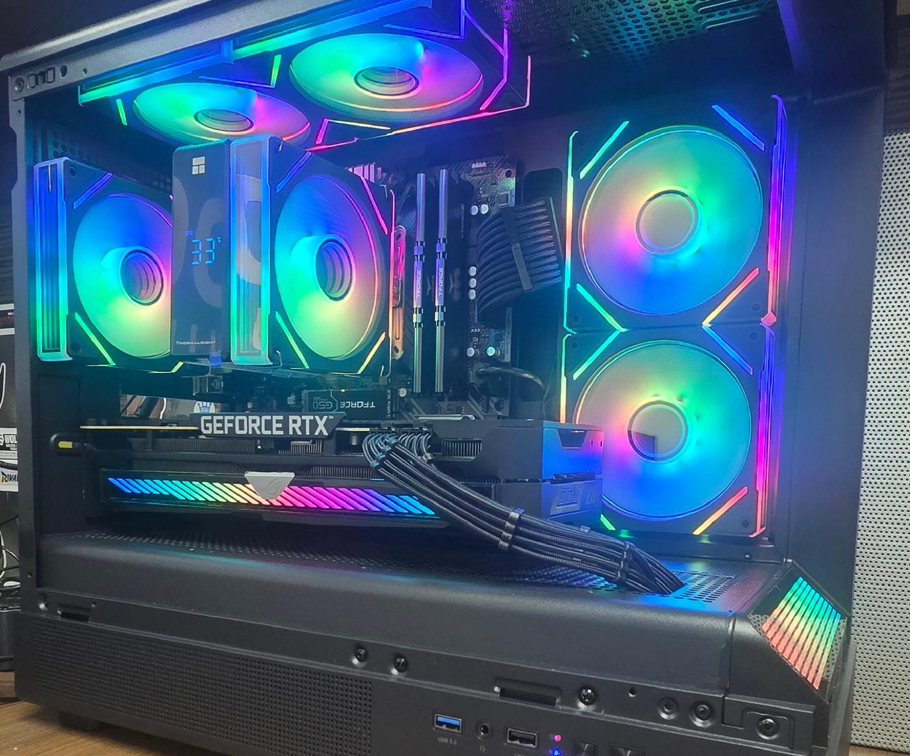 UDGX Dark Nebula – ROG Strix RTX 3070 • 1440p Gaming PC