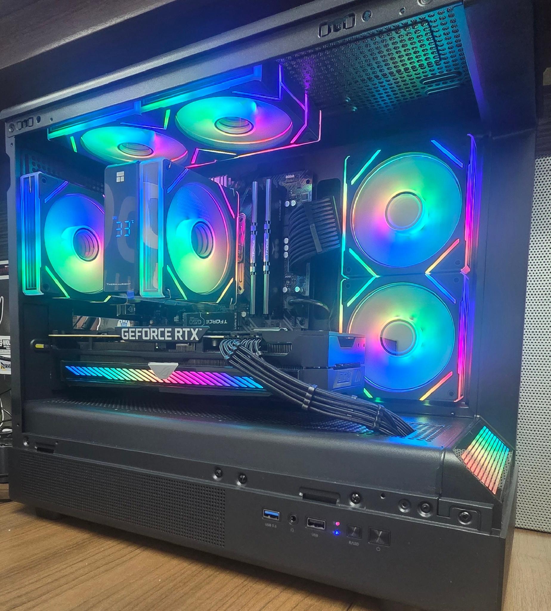 UDGX Dark Nebula – ROG Strix RTX 3070 • 1440p Gaming PC