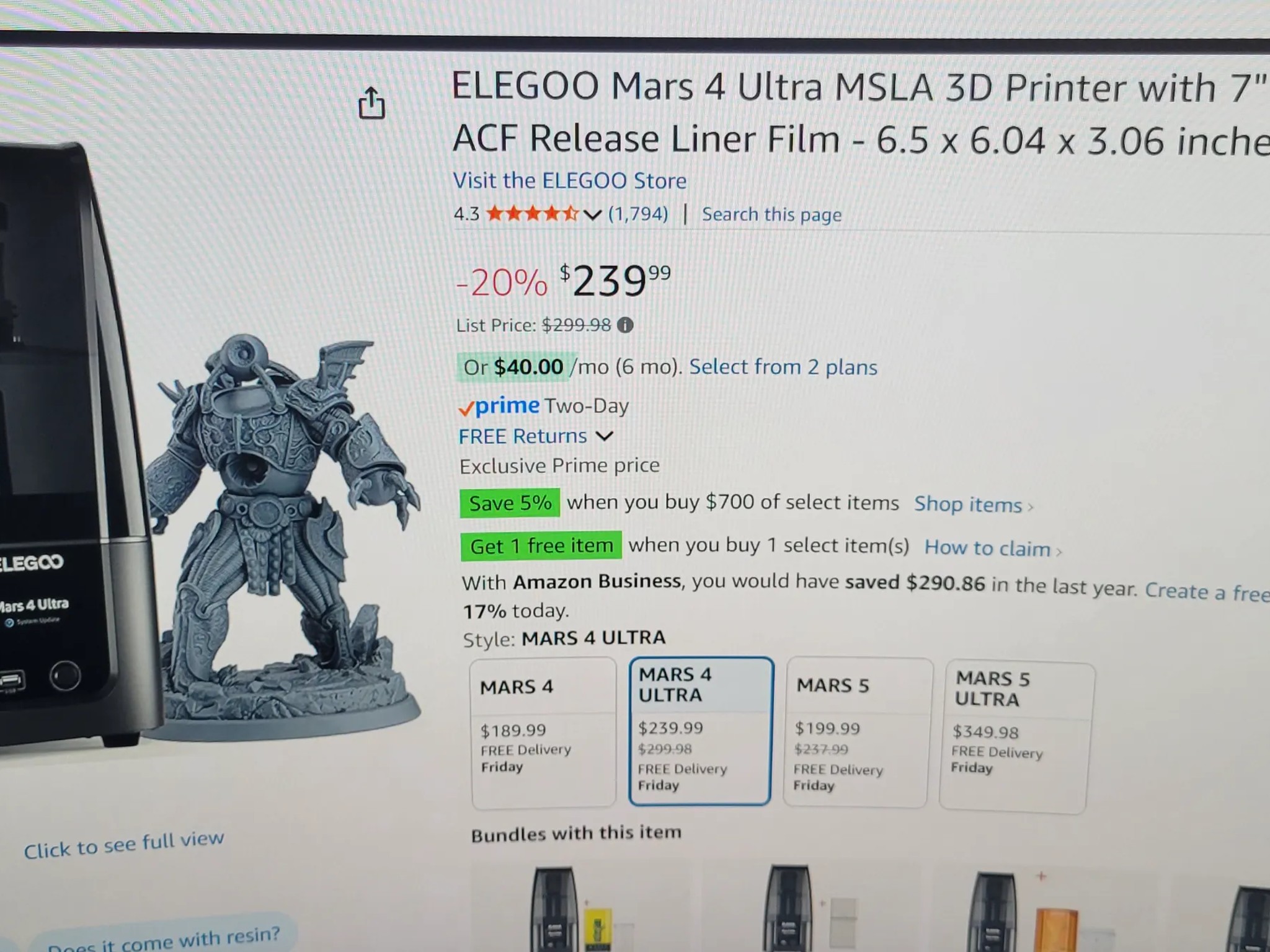 🔥 Sealed ELEGOO Mars 4 Ultra 9K Resin Printer – Precision, Speed & Style for $129.99 ea! OBO🖨️