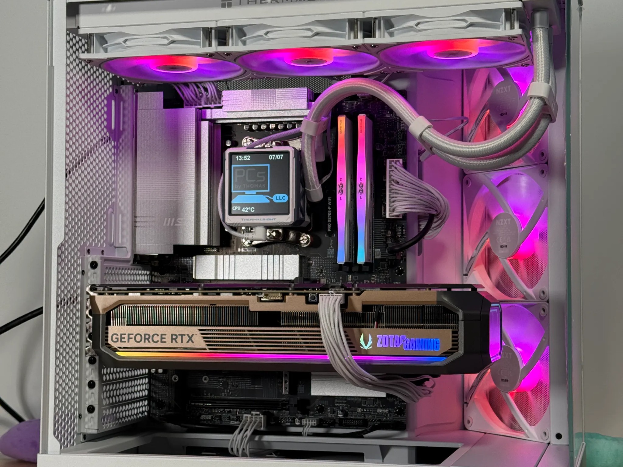 RTX 5090 Ryzen 7 9800x3d Battlestation 64gb DDR5 4TB NVME