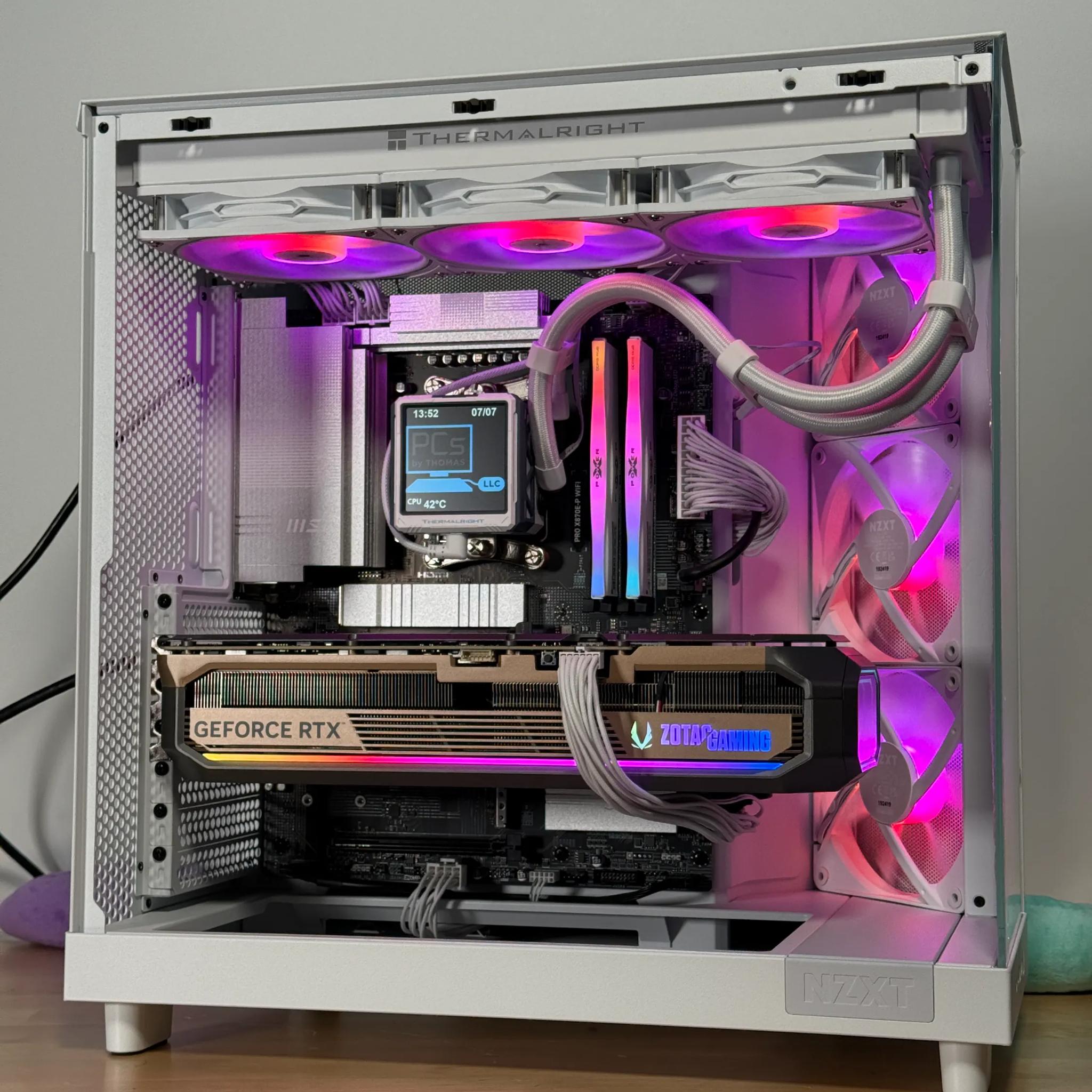 RTX 5090 Ryzen 7 9800x3d Battlestation 64gb DDR5 4TB NVME