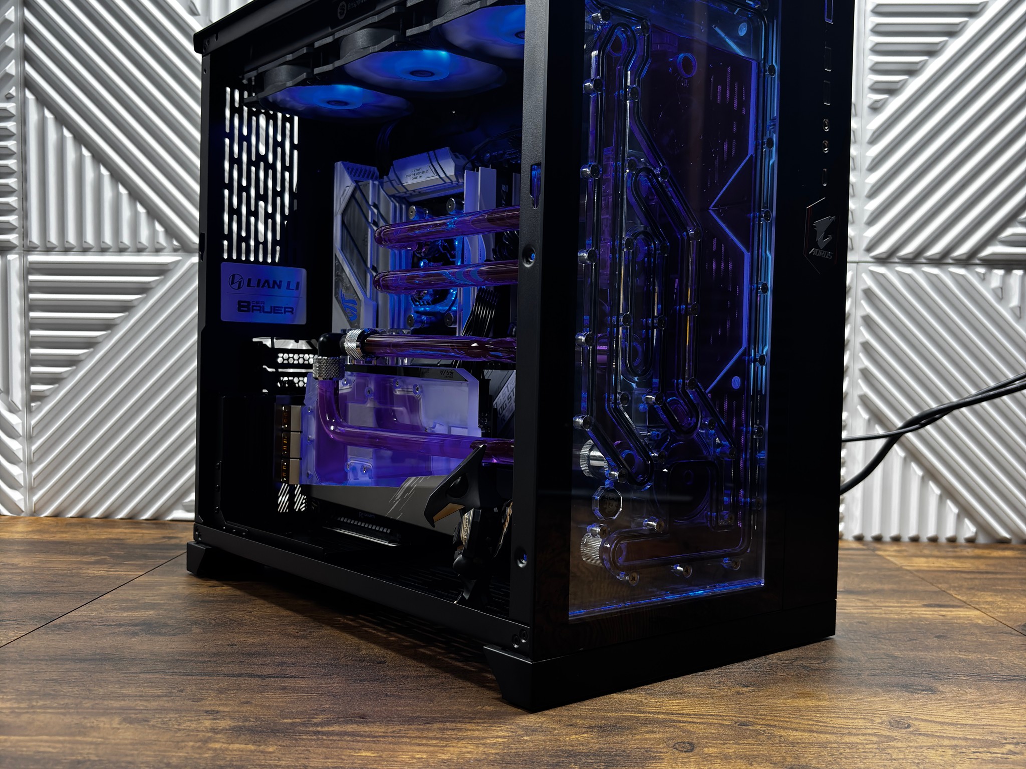 High-End Custom Water Cooled Gaming PC – Ryzen 7 9800X3D / AORUS RTX 3080 Ti / 64GB DDR5