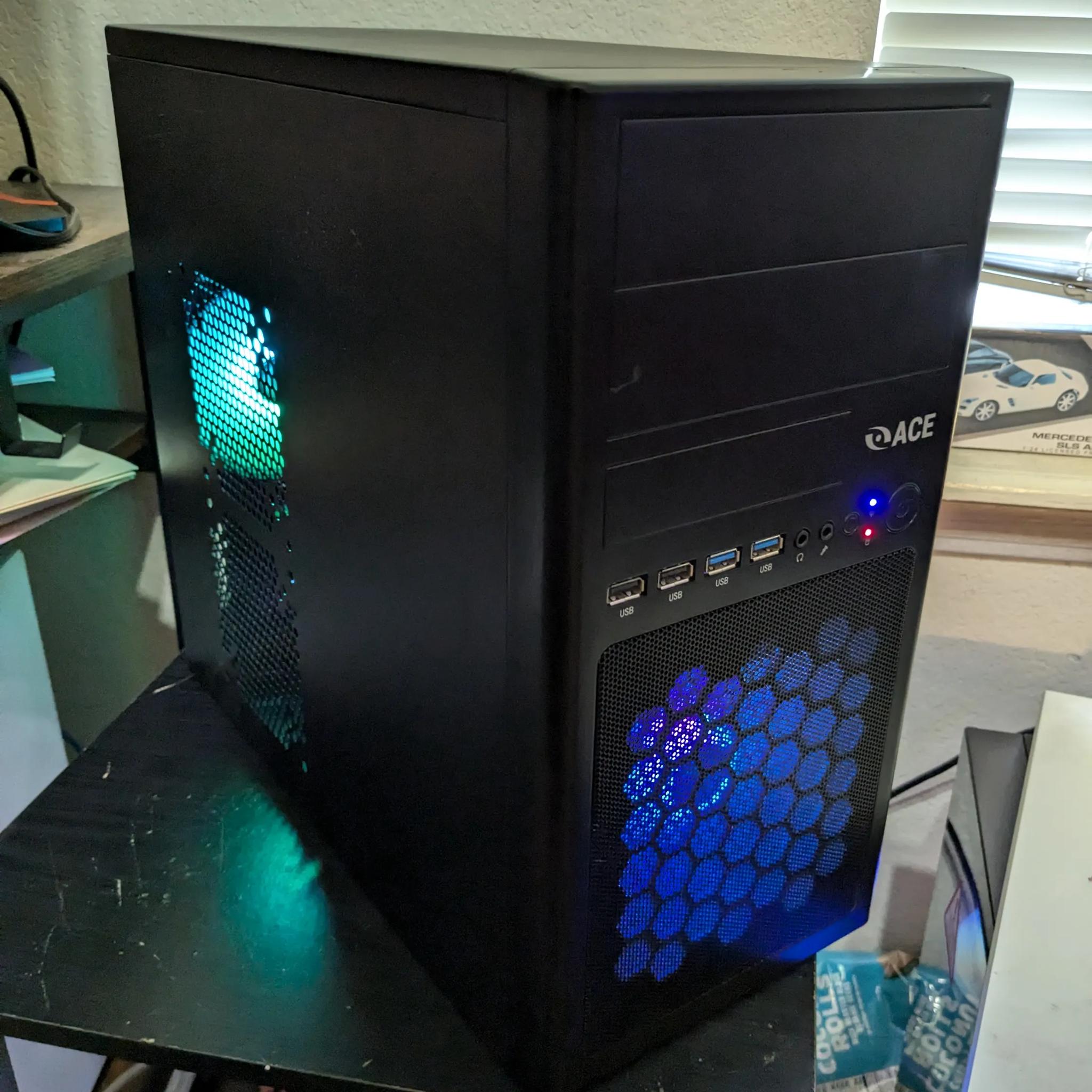 Free Ship ~ Xeon 1230v2 (same as i7-3770S), 16GB RAM, GTX 960 4GB, 400GB SSD, Win10, RGB, Wifi