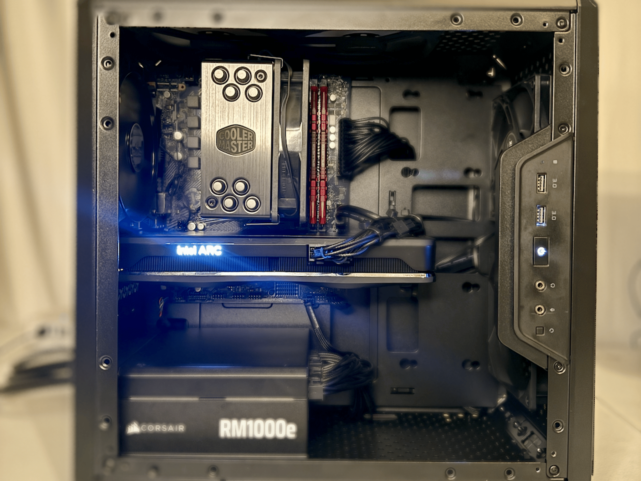 Custom Gaming PC: Ryzen 5 3600XT, Intel ARC A750 8GB GPU, 16GB RAM, 500GB SSD NVME