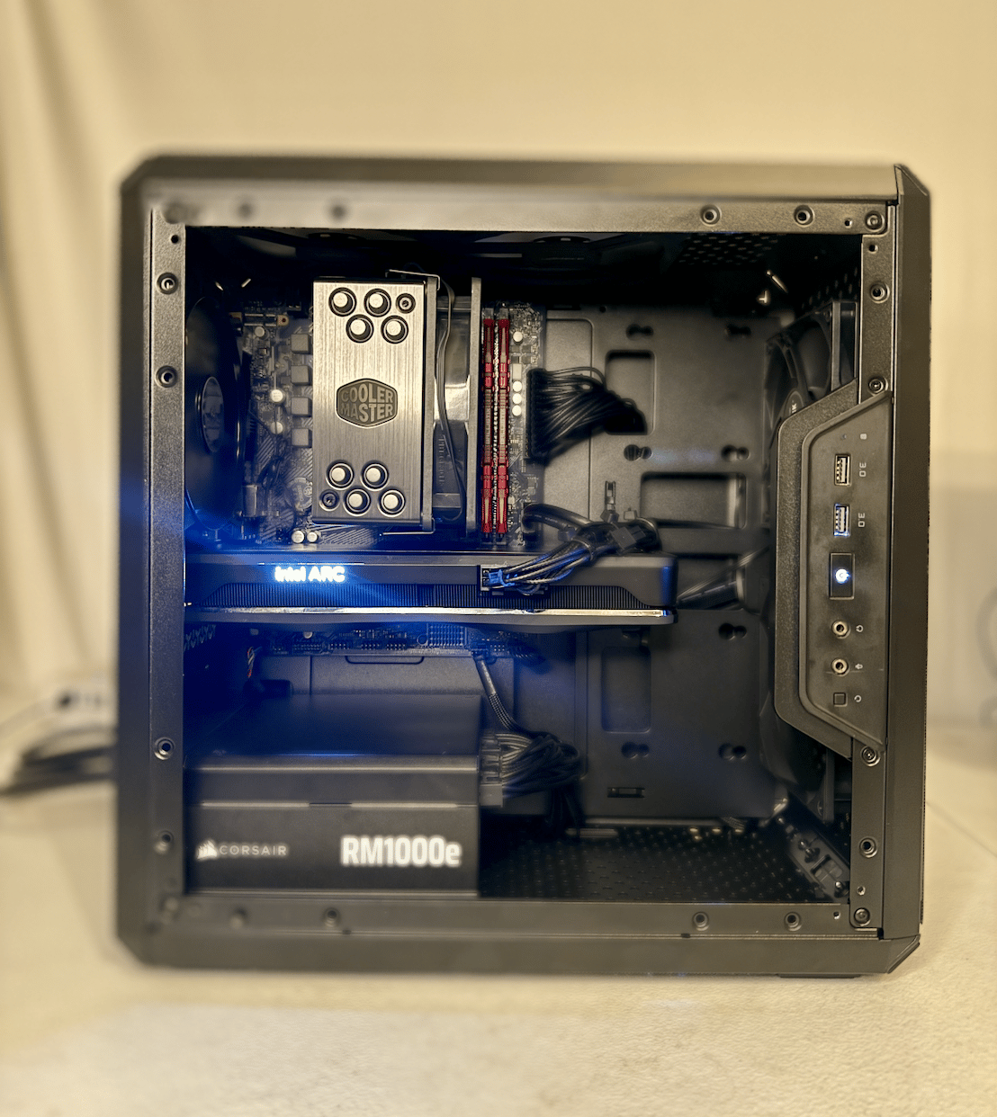 Custom Gaming PC: Ryzen 5 3600XT, Intel ARC A750 8GB GPU, 16GB RAM, 500GB SSD NVME
