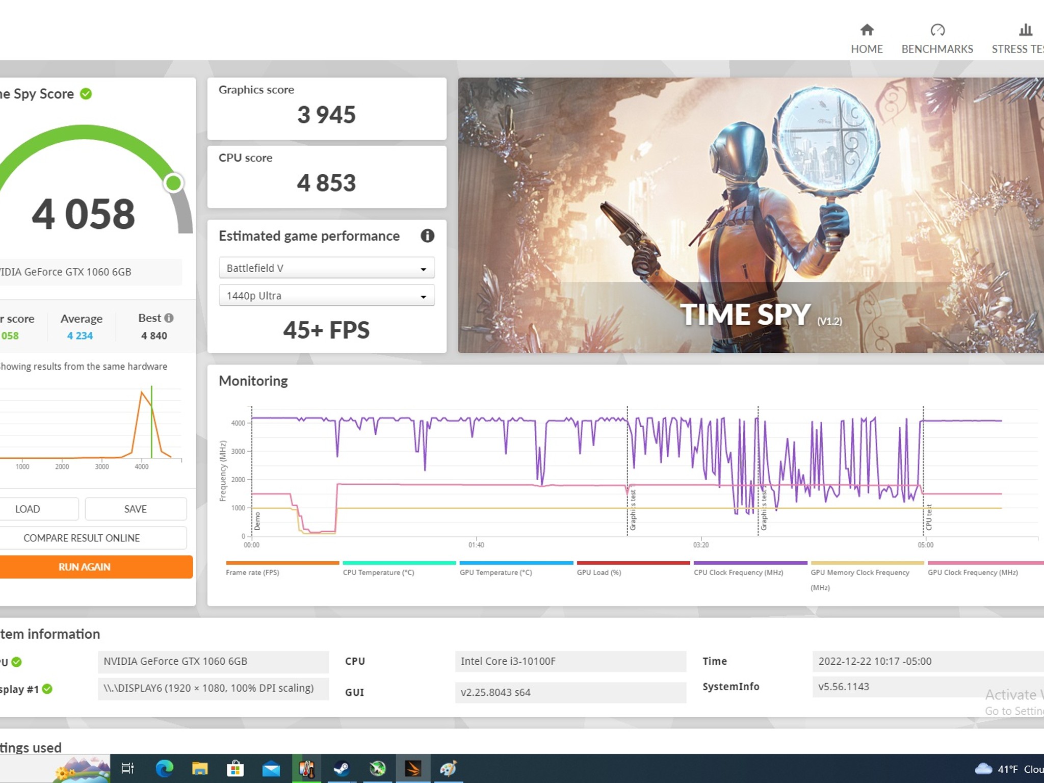 Budget Gaming PC-Intel Core i3-10100F 4 Core/8Thread -Nvidia GTX 1060 6GB -16GB DDR4 RAM-500GB SSD