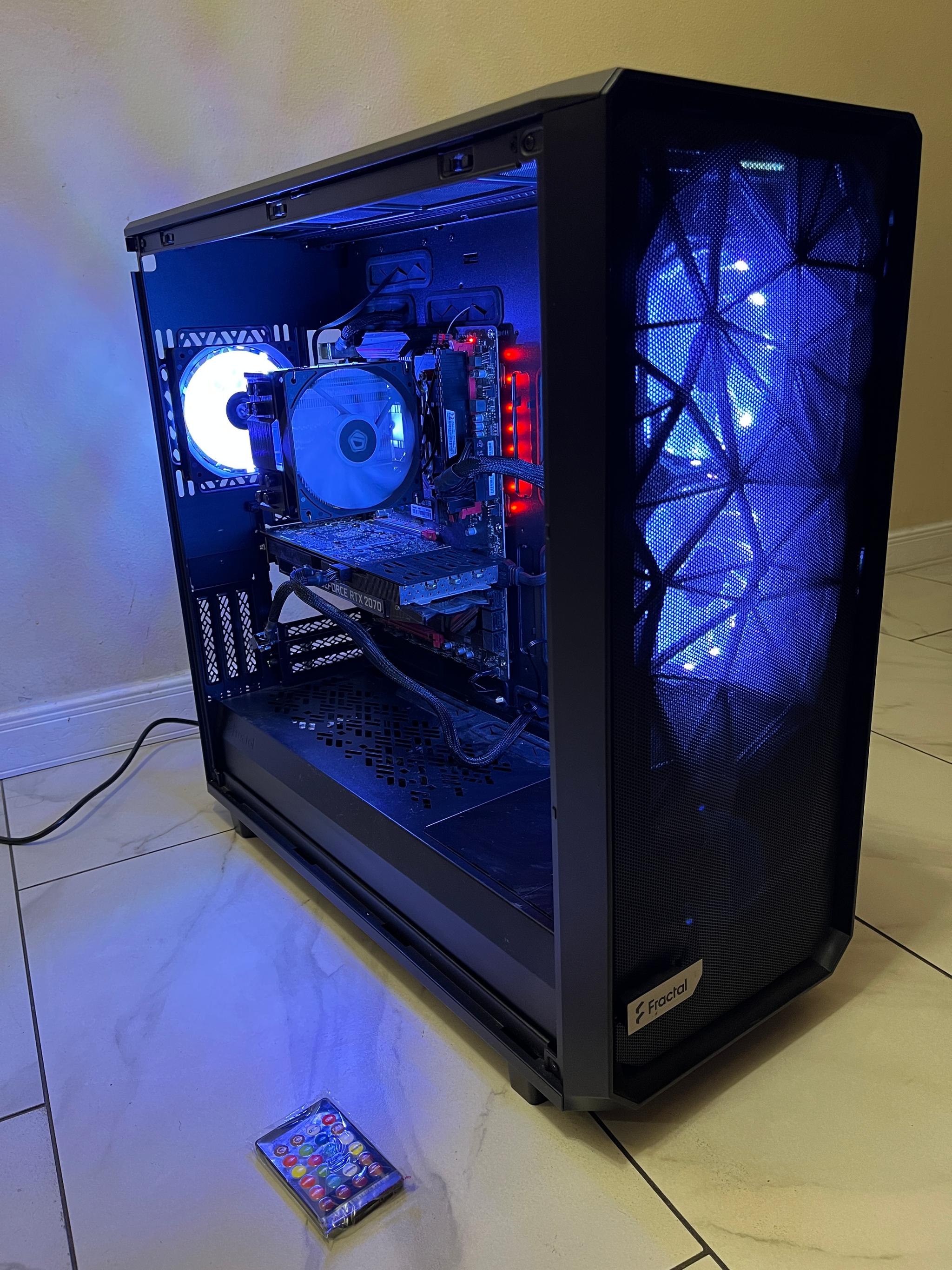 🟠🔥 NVIDIA RTX 2070, Ryzen 5 3600, 16GB RAM, 512 GB SSD, High Performance Gaming PC w/ RGB Remote 🖥️