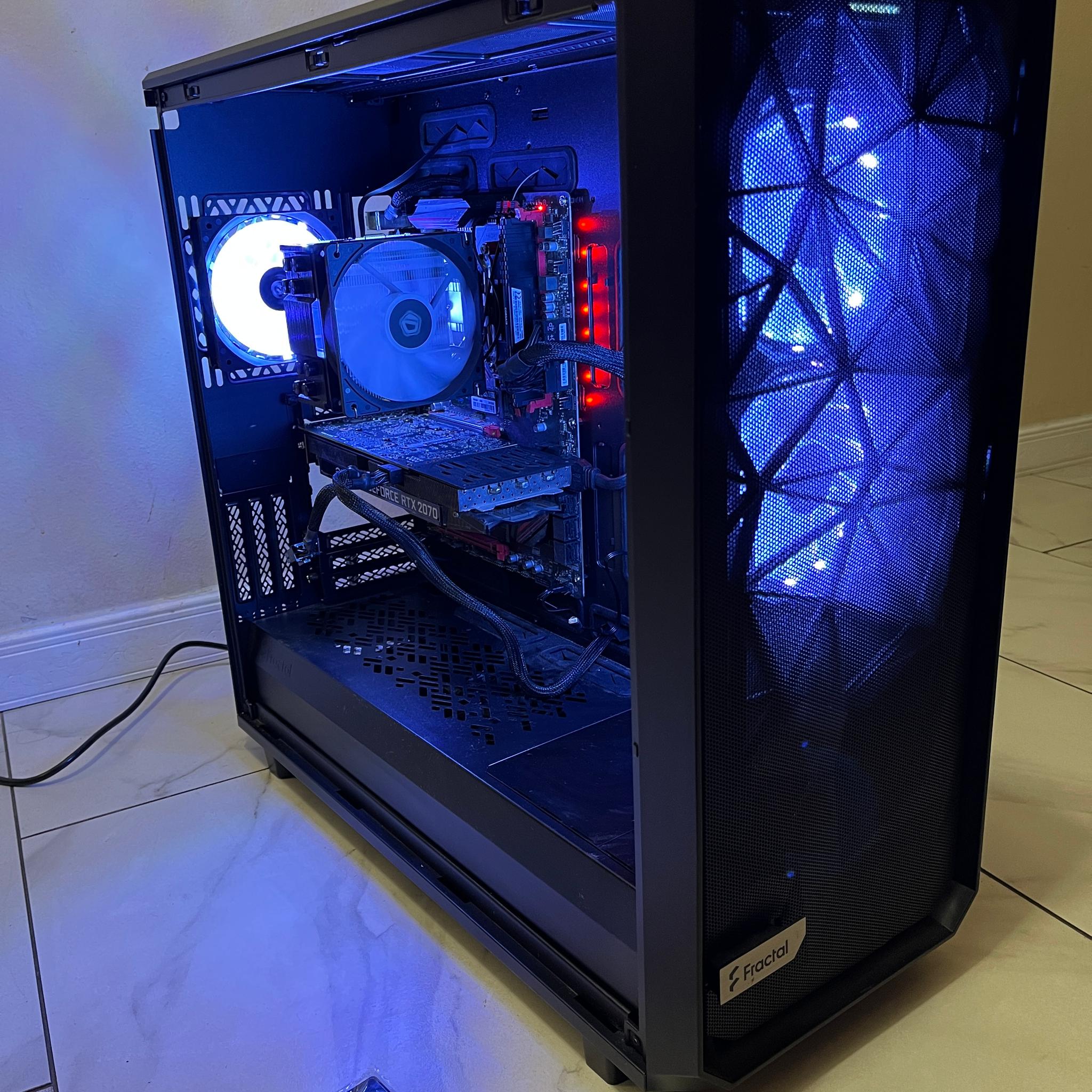 🟠🔥 NVIDIA RTX 2070, Ryzen 5 3600, 16GB RAM, 512 GB SSD, High Performance Gaming PC w/ RGB Remote 🖥️