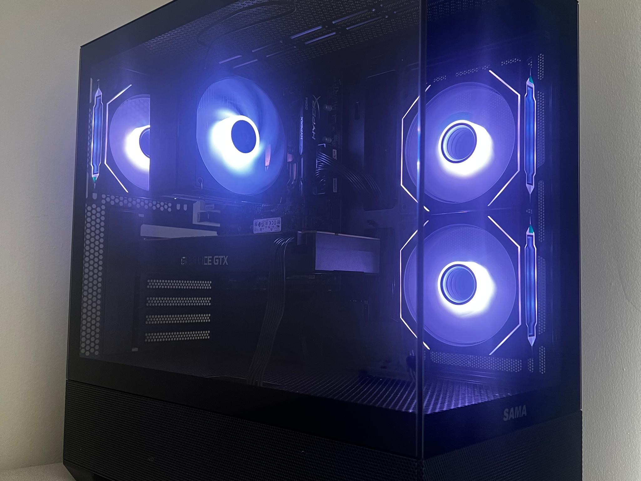Custom Black Gaming Pc ┃ Ryzen 5 2600 ┃ GTX 1070 8GB ┃ 16GB DDR4 3600MHz