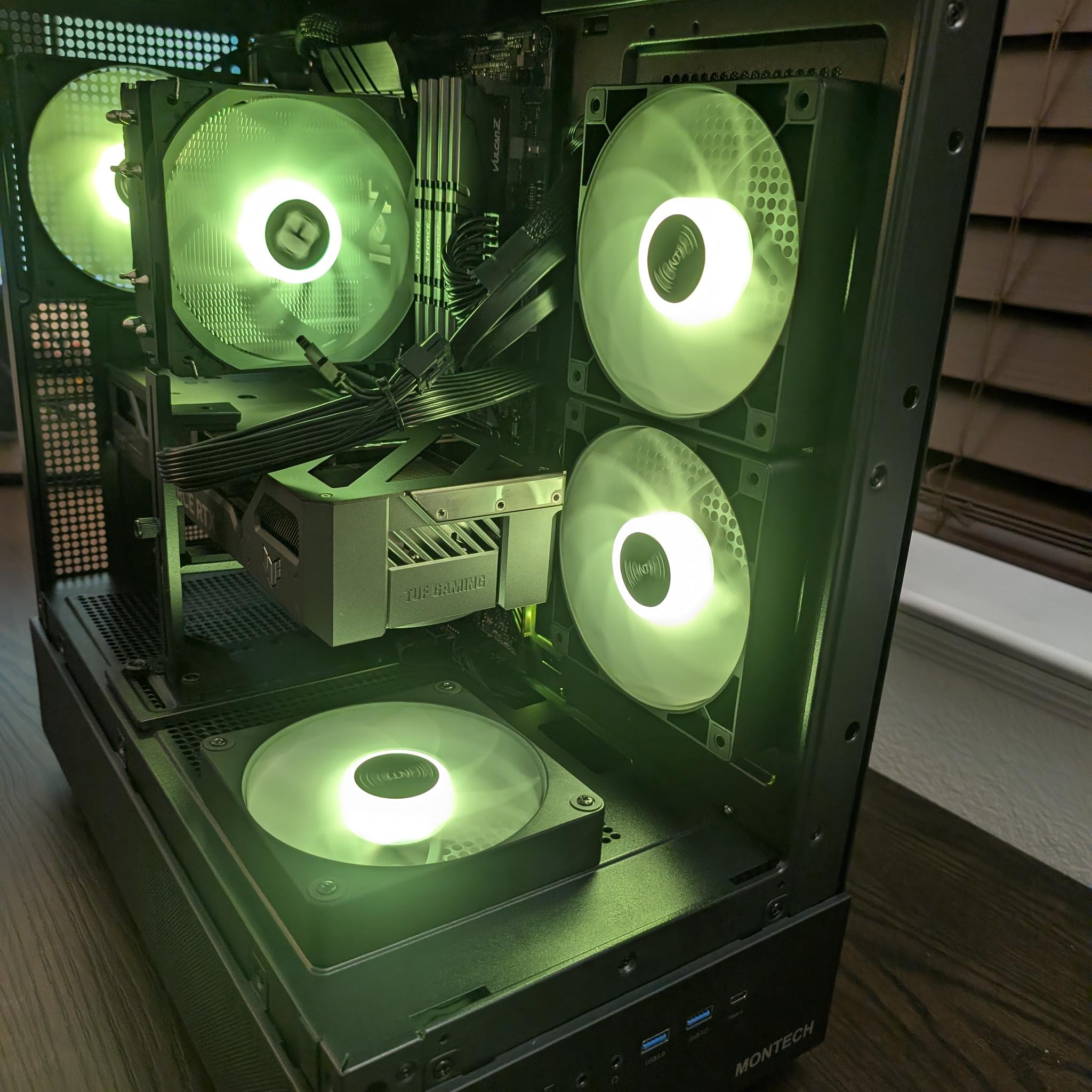 MONTECH| AMD Ryzen 5600XT|ASUS TUF RTX 5060 8GB| 32GB DDR4 RAM| 1TB NVMe| WIFI 6| WINDOW 11| GAMING