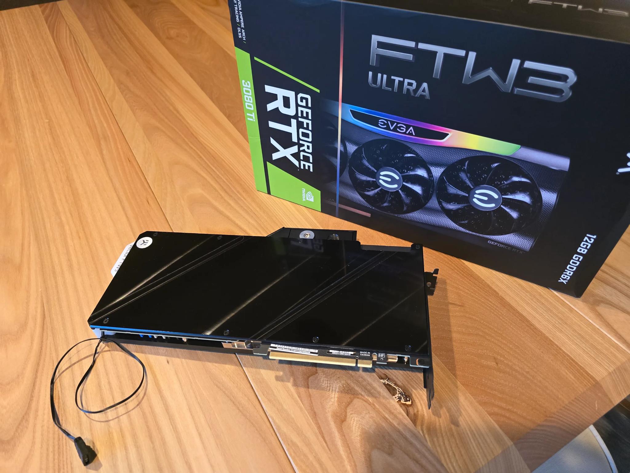 NVIDIA RTX 3080 Ti FTW3 ULTRA GAMING 12GB GPU with EK Waterblock