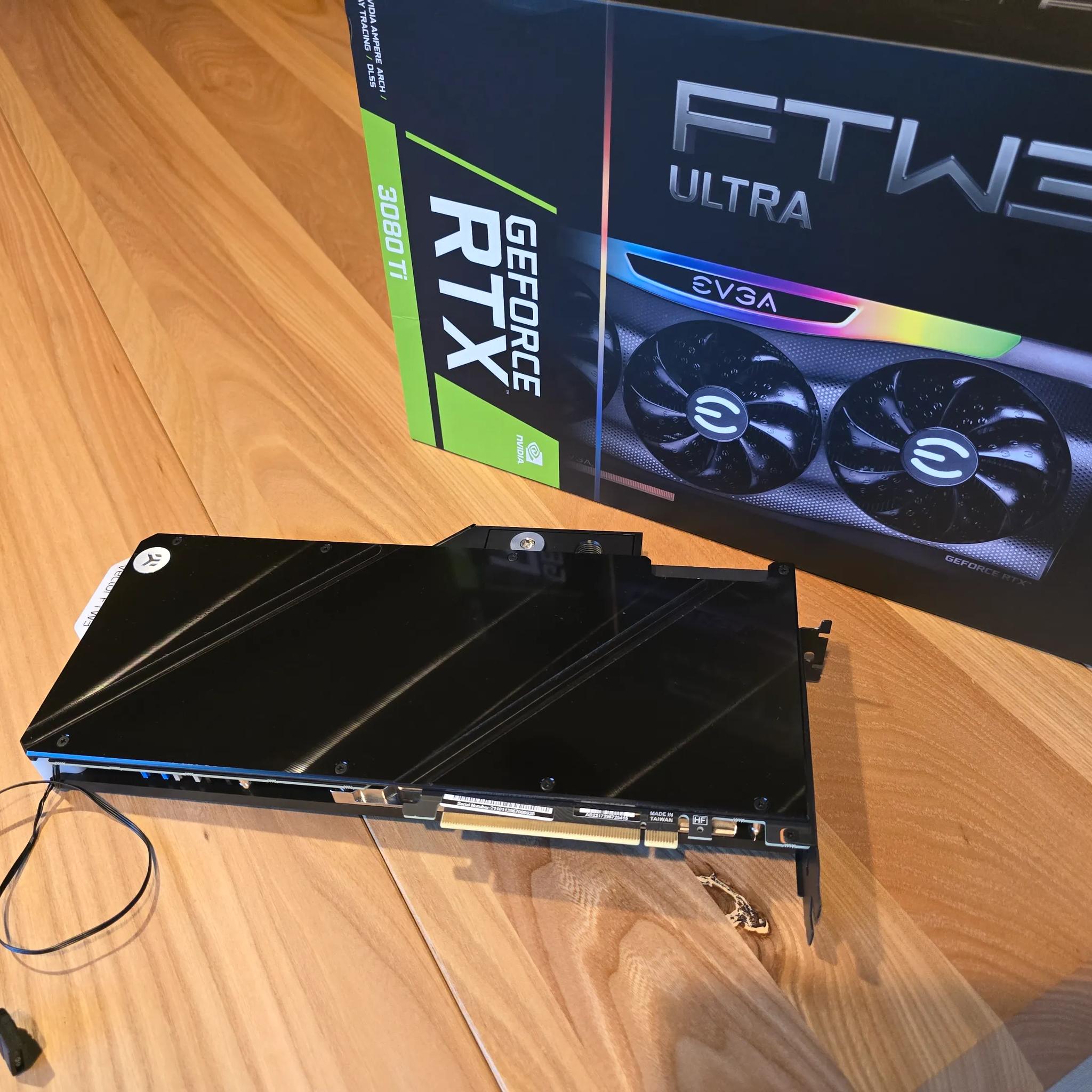 NVIDIA RTX 3080 Ti FTW3 ULTRA GAMING 12GB GPU with EK Waterblock
