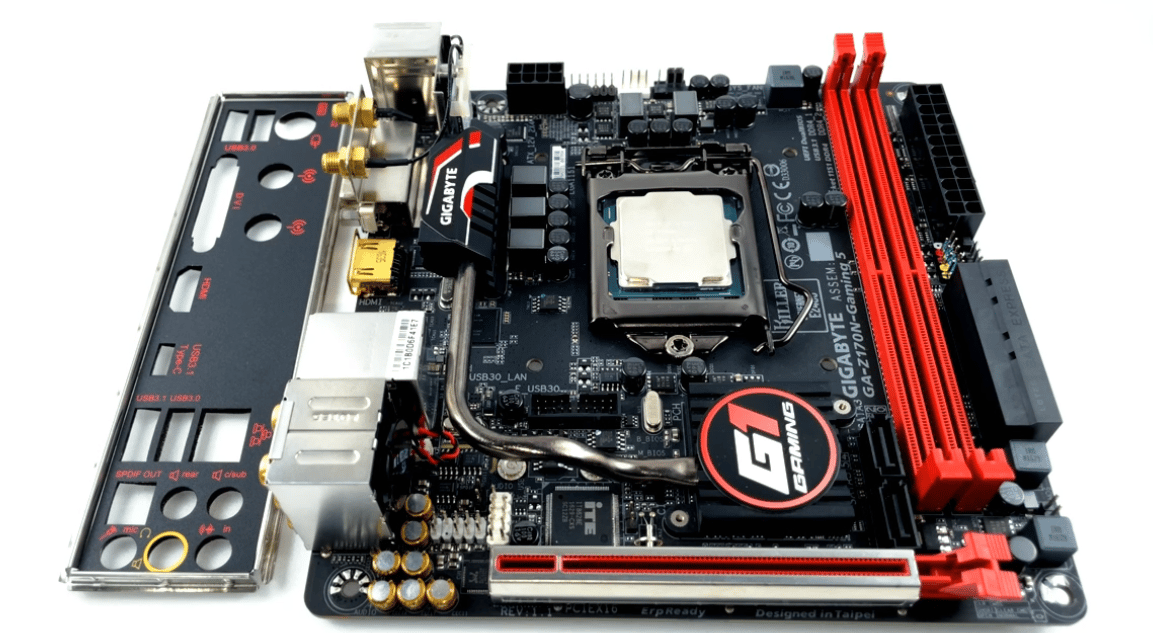 Gigabyte GA-Z170N-Gaming 5, mini-ITX MOBO Bundle Intel i7-7700K CPU 16GB (2x8 GB) DDR4 RAM IO Shield
