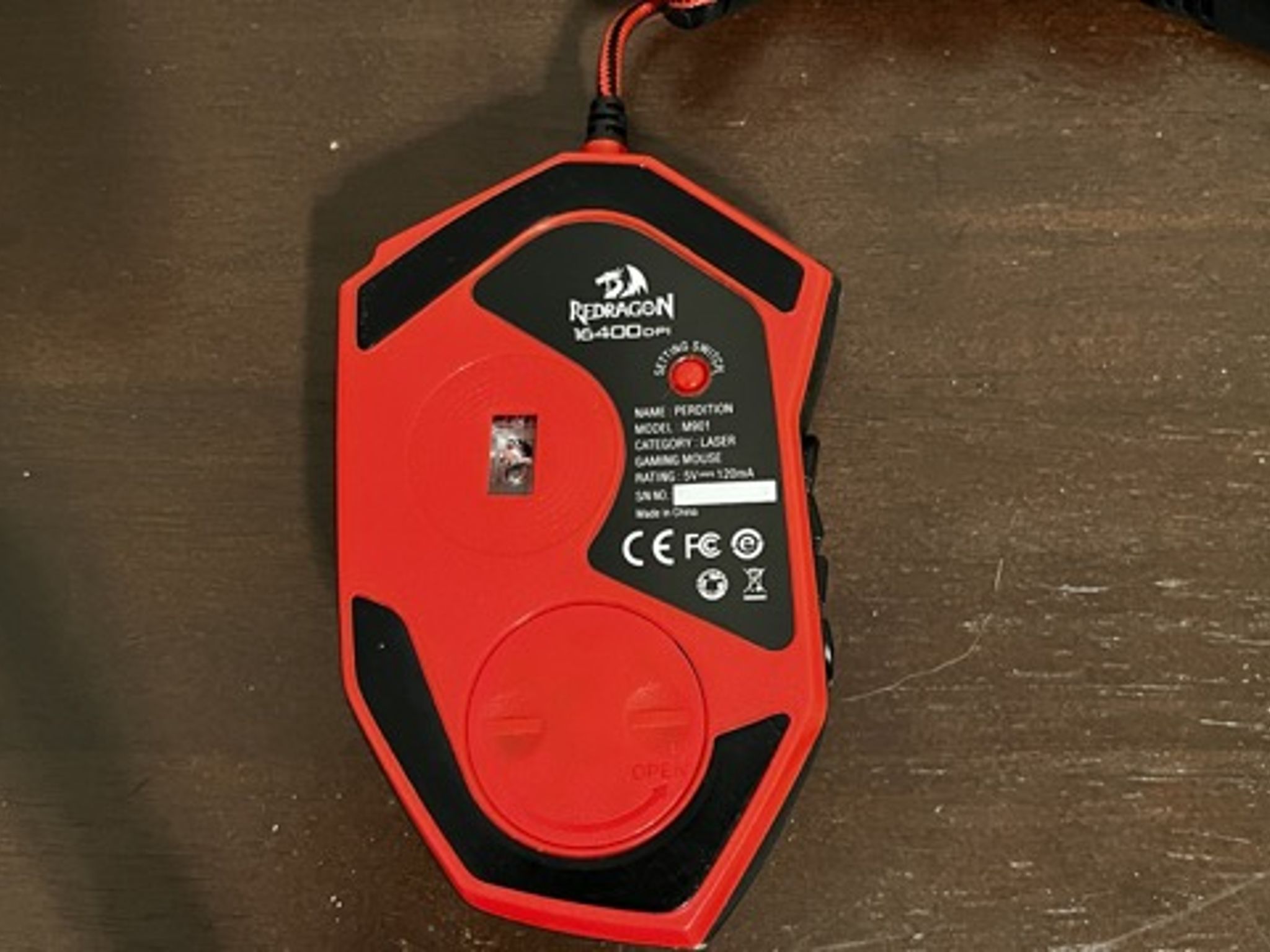 Redragon M901 Wired Gaming Mouse MMO RGB LED Backlit Mice 12400 DPI Perdition 18