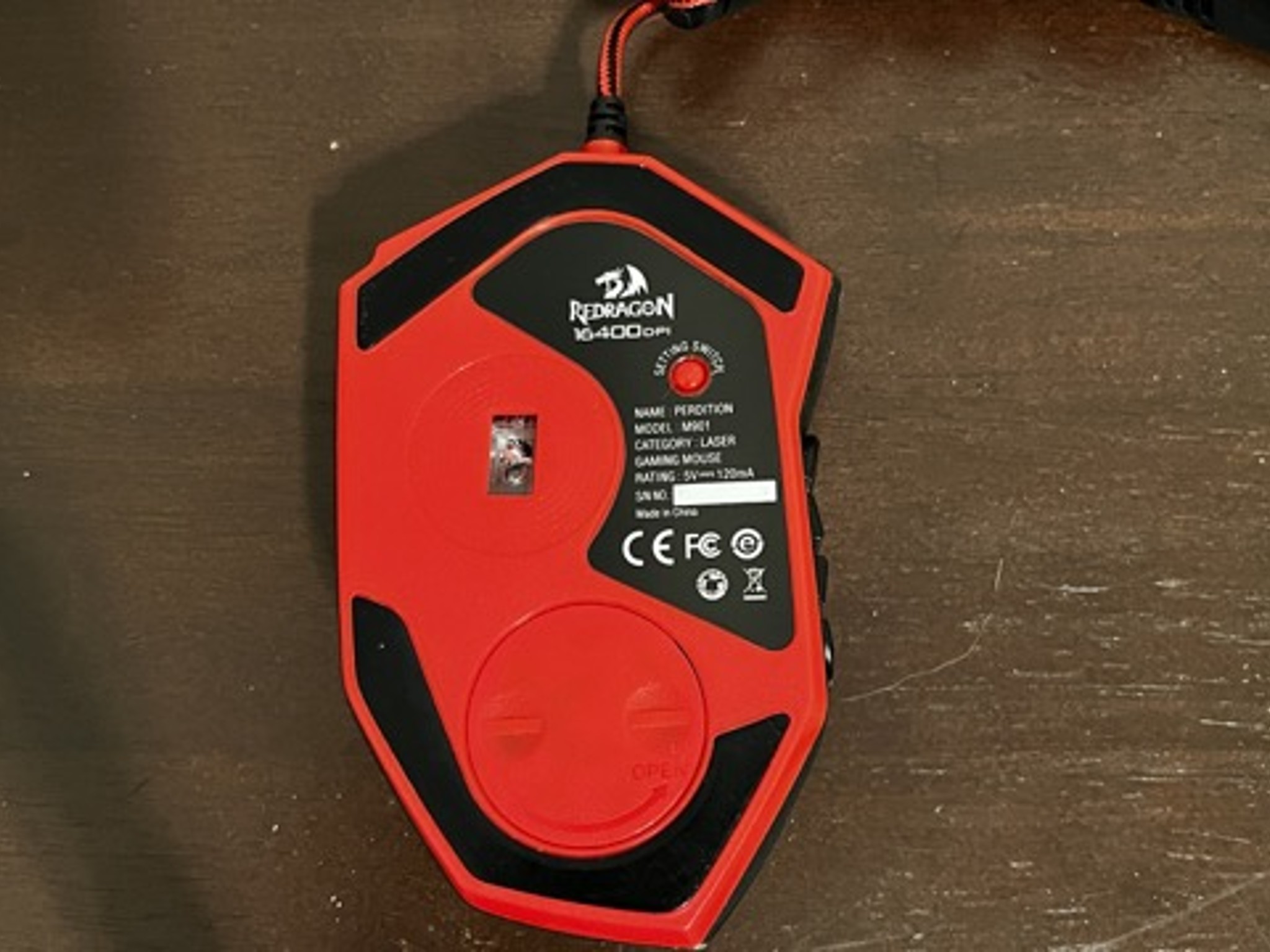 Redragon M901 Wired Gaming Mouse MMO RGB LED Backlit Mice 12400 DPI Perdition 18