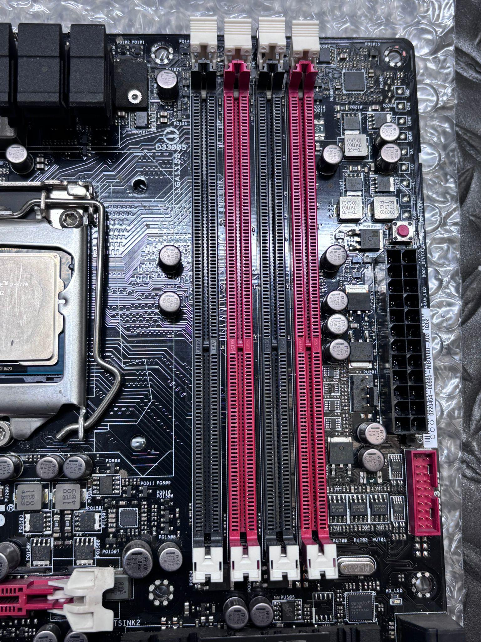 Motherboard and cpu combo it comes with an IO shield and cpu cooler (Fully tested)