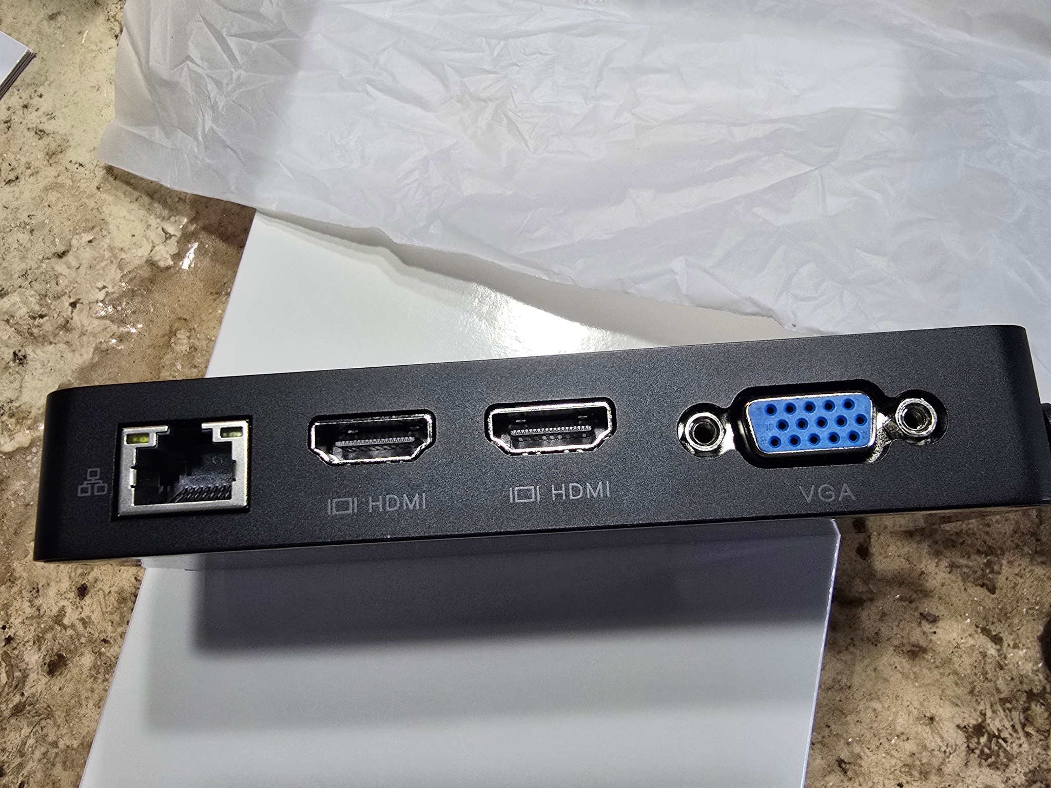 Thunderbolt 4 Dock Dual HDMI+VGA with Power Adapter Compatible with Surface Pro USB C MacBook