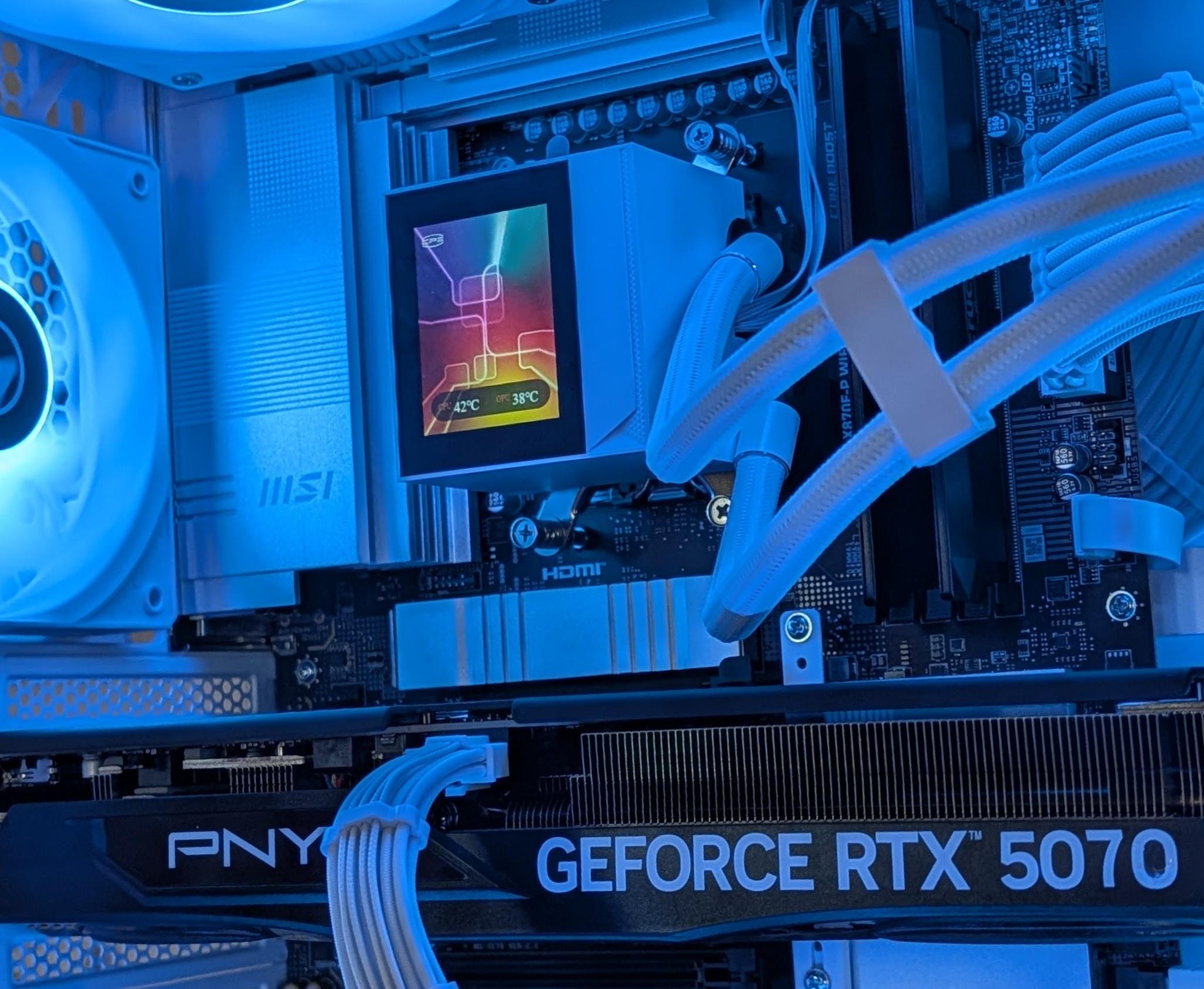 ⚡ RTX 5070 Gaming PC | Ryzen 9700X | AM5 Power | White & Black Build