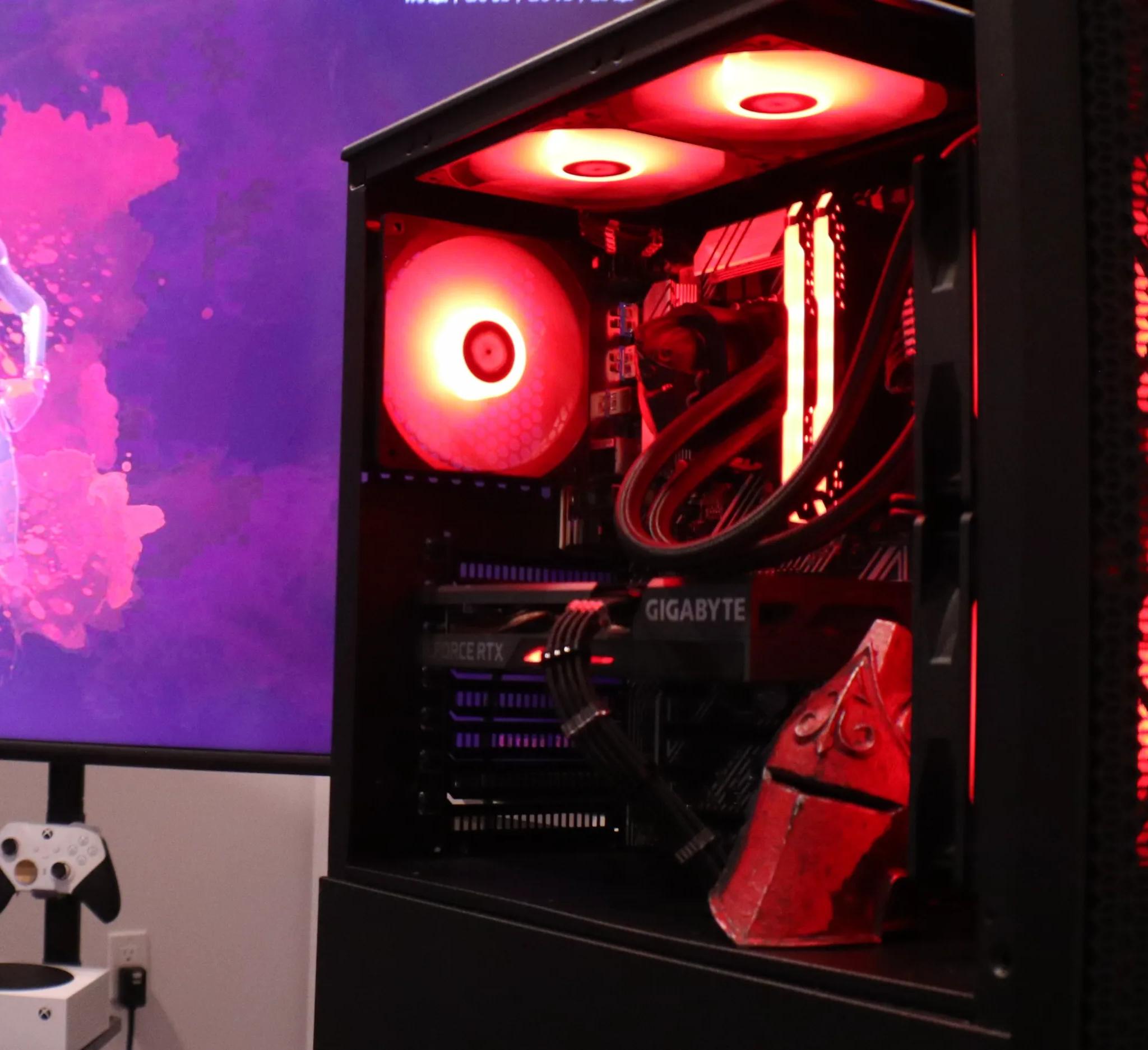 Red Knight Custom Gaming-PC RTX 3060 Ti/32GB Ram/i7 (Fortnite Themed Build) -Streamer Starter Pack!