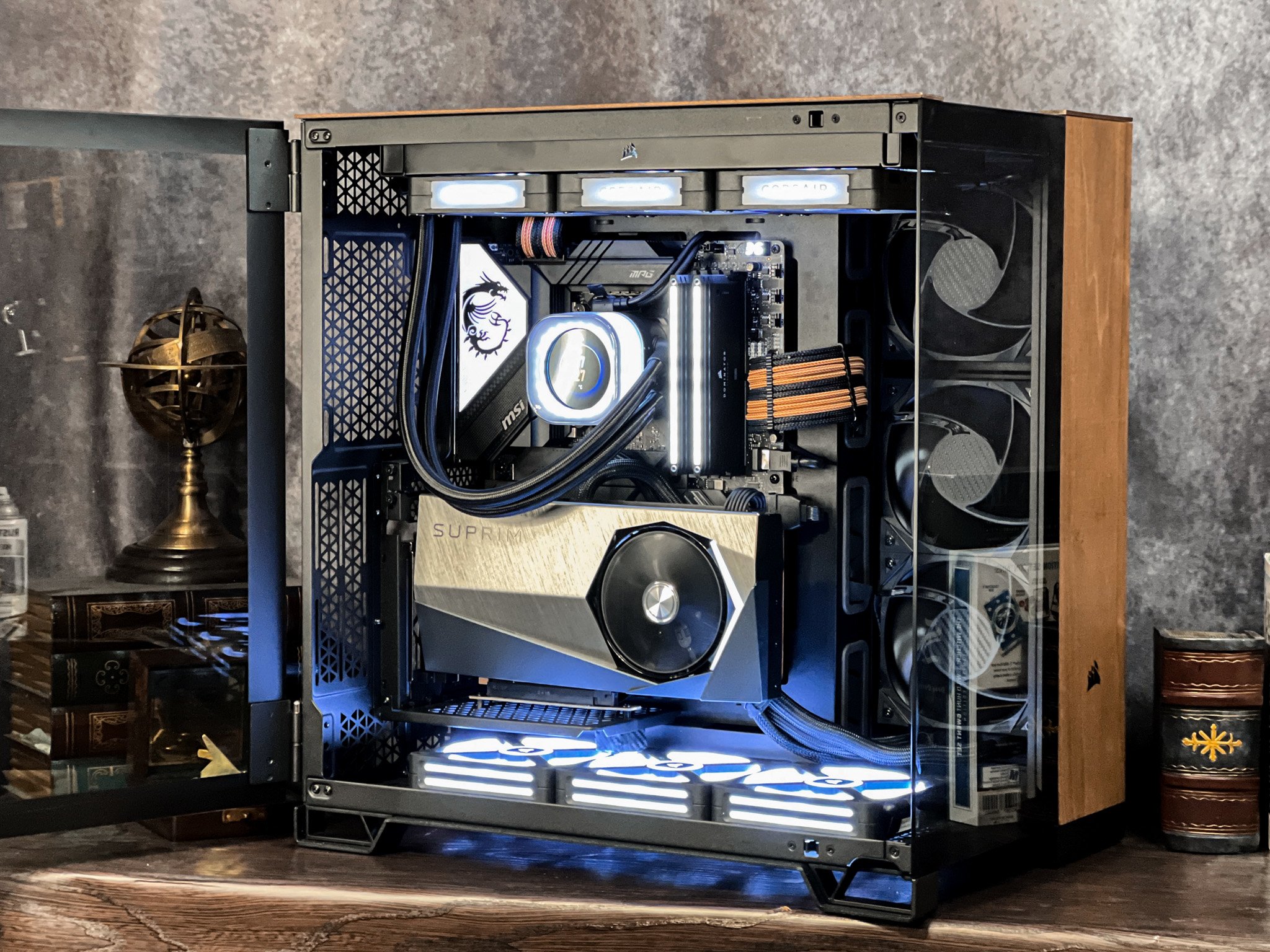 Elite Gaming PC - i9-14900KF, RTX 4090, 64GB Dominator Titanium DDR5, Dual AIO Cooling