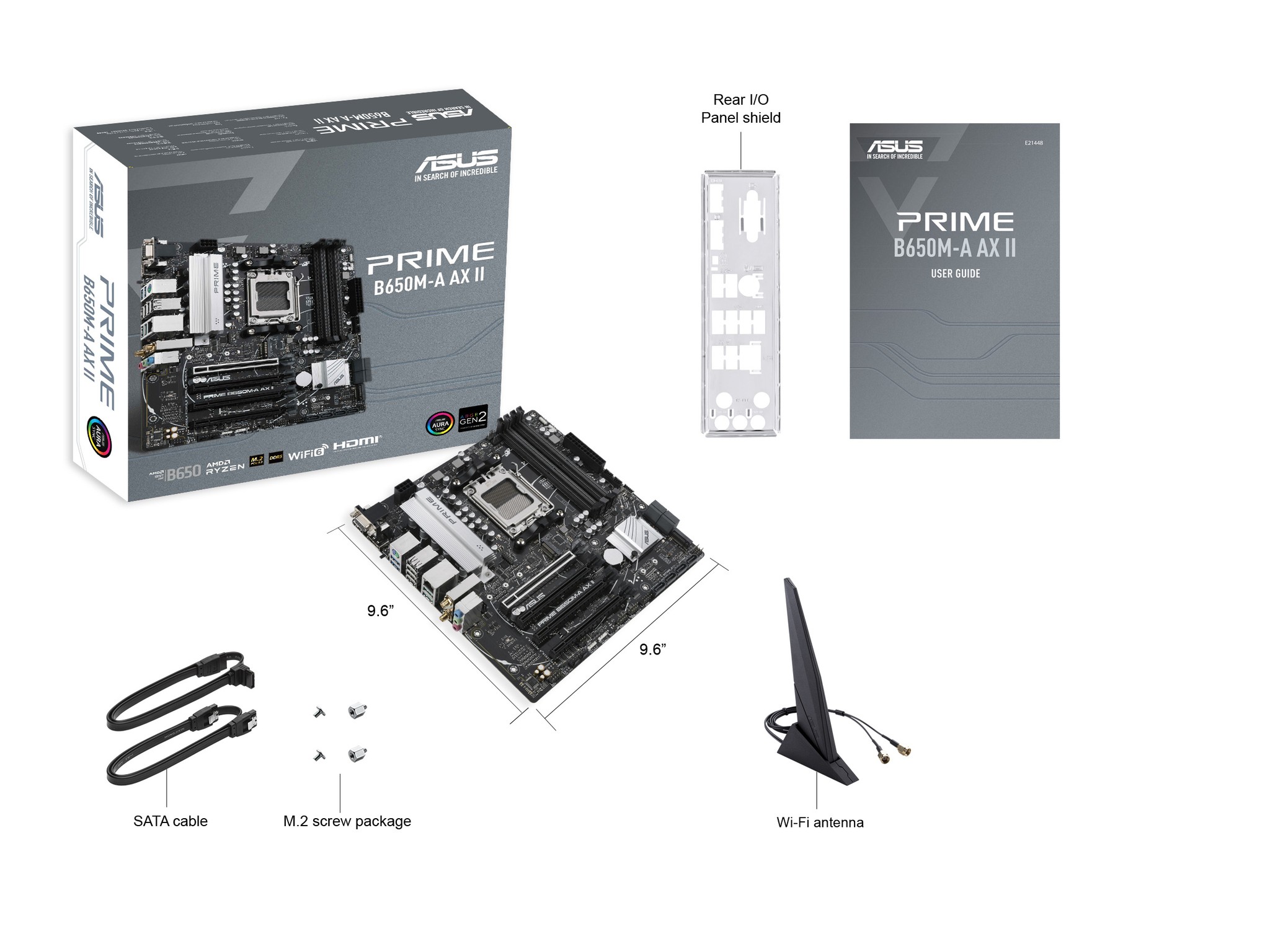 ASUS B650M-A Prime AX II AMD AM5 microATX Motherboard