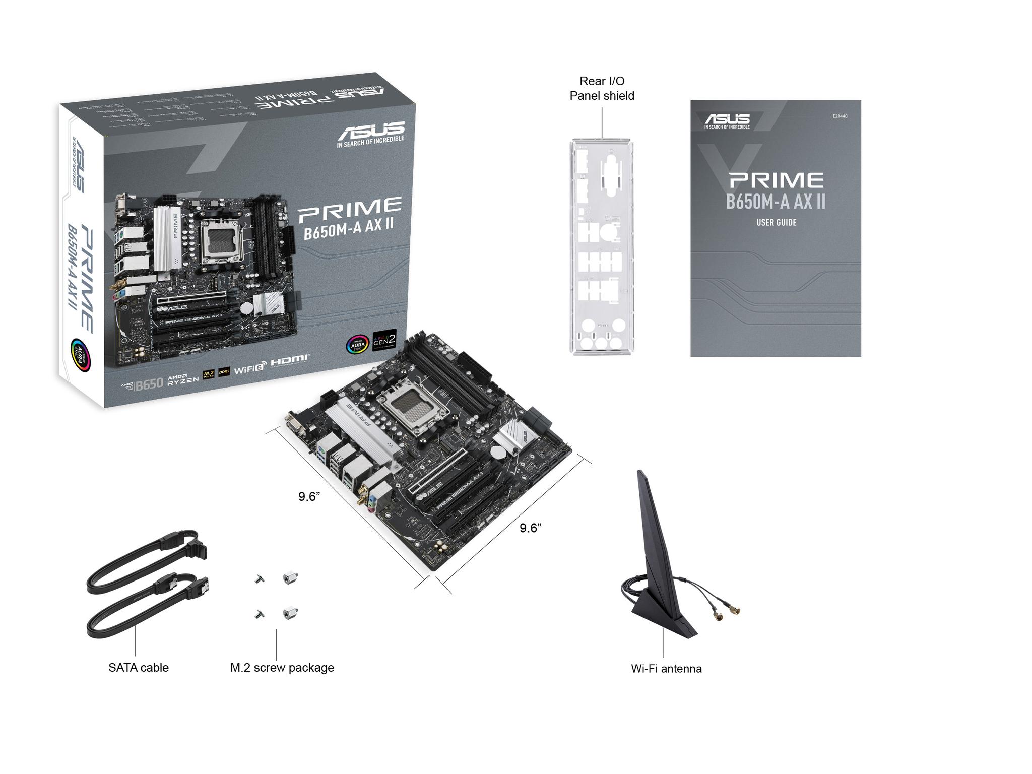 ASUS B650M-A Prime AX II AMD AM5 microATX Motherboard