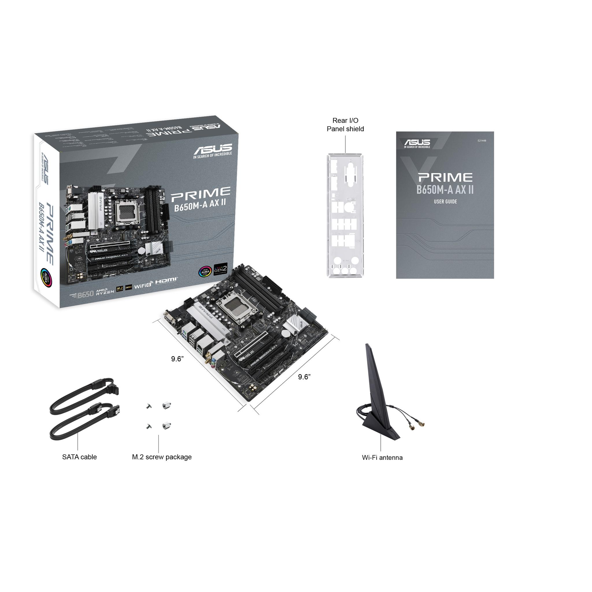 ASUS B650M-A Prime AX II AMD AM5 microATX Motherboard