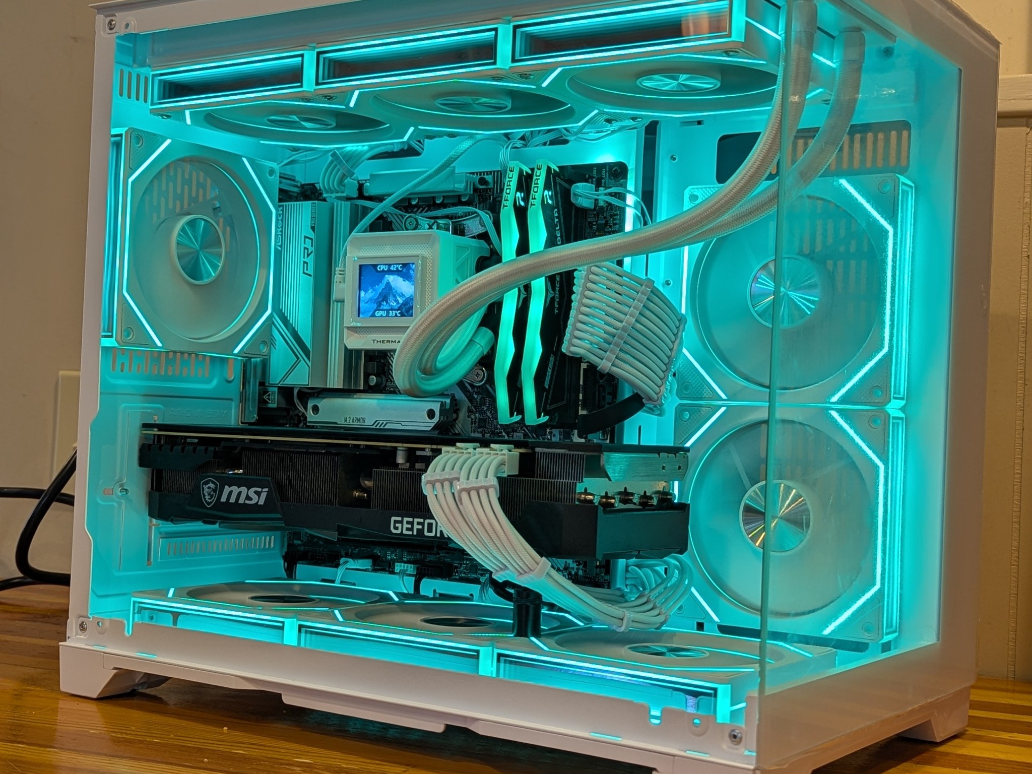 MSI RTX 3080 || AMD Ryzen 5 7500F || White 1440p Gaming PC